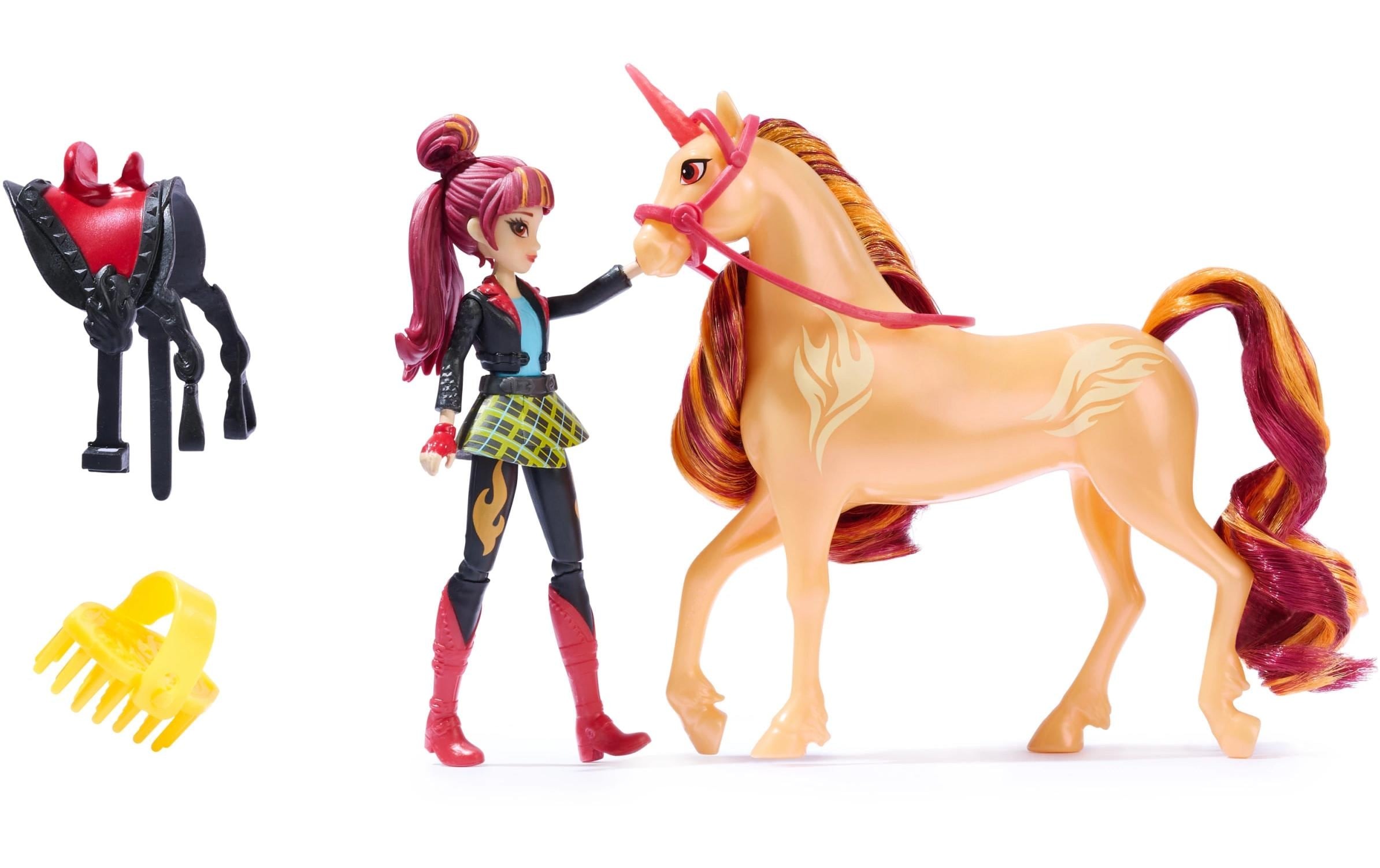 Anziehpuppe »Spinmaster Unicorn Academy Valentina Doll & Cinder Unicorn«