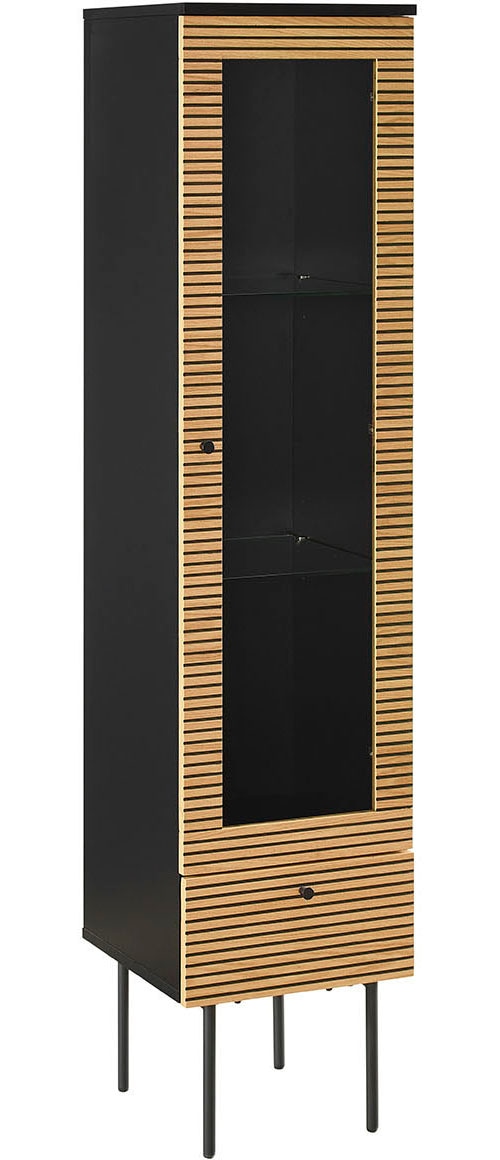 SalesFever Vitrine, Eiche Echtholzfurnier