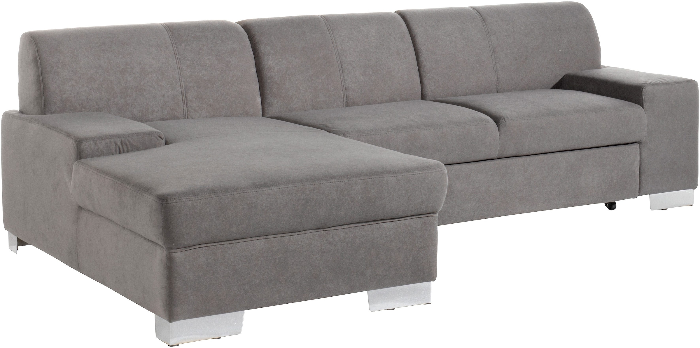 DOMO collection Ecksofa »Star, zeitlose Formensprache, elegante Optik, L-Form«, wahlweise mit Bettfunktion