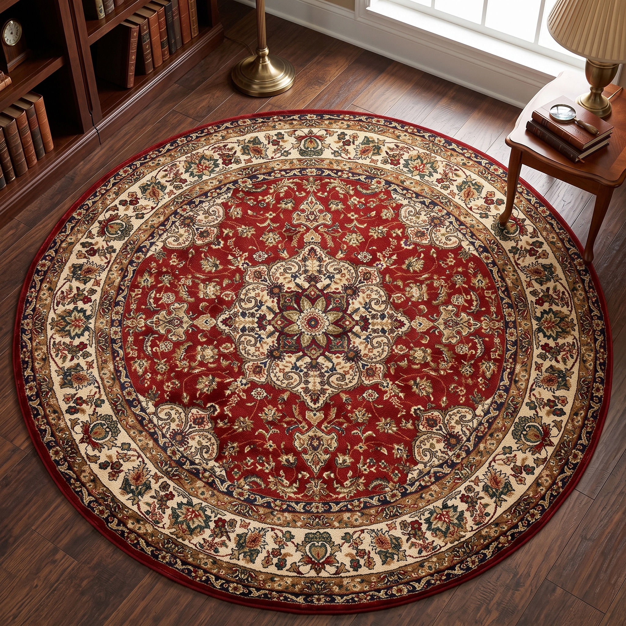 Image of THEKO Teppich "Hamadan 359" rund 10 mm Höhe Kurzflor, Orient-Optik, auch in rund & als Läufer, Wohnzimmer