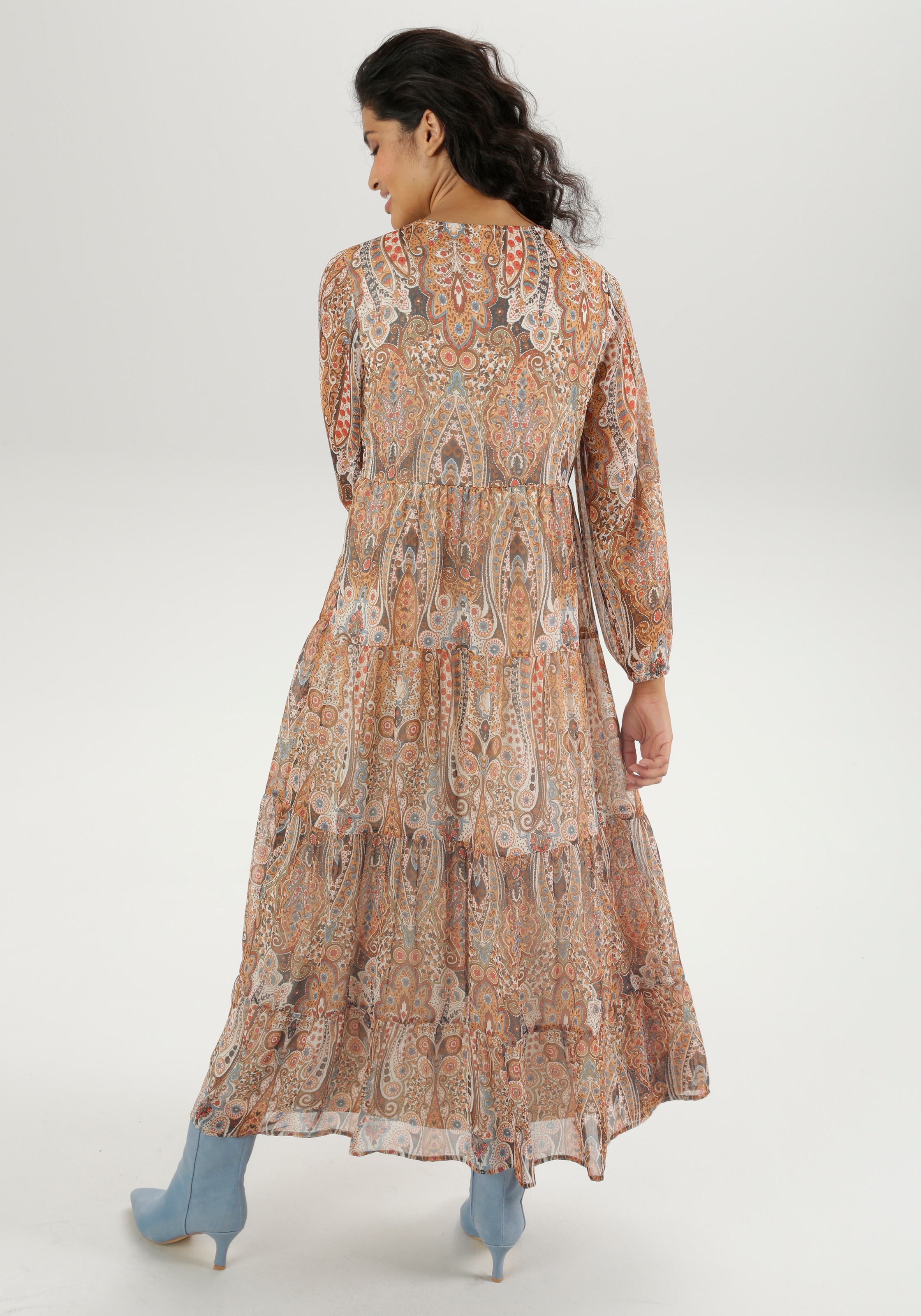 Aniston CASUAL Maxikleid, mit fantasievollem Paisley-Muster - NEUE KOLLEKTION