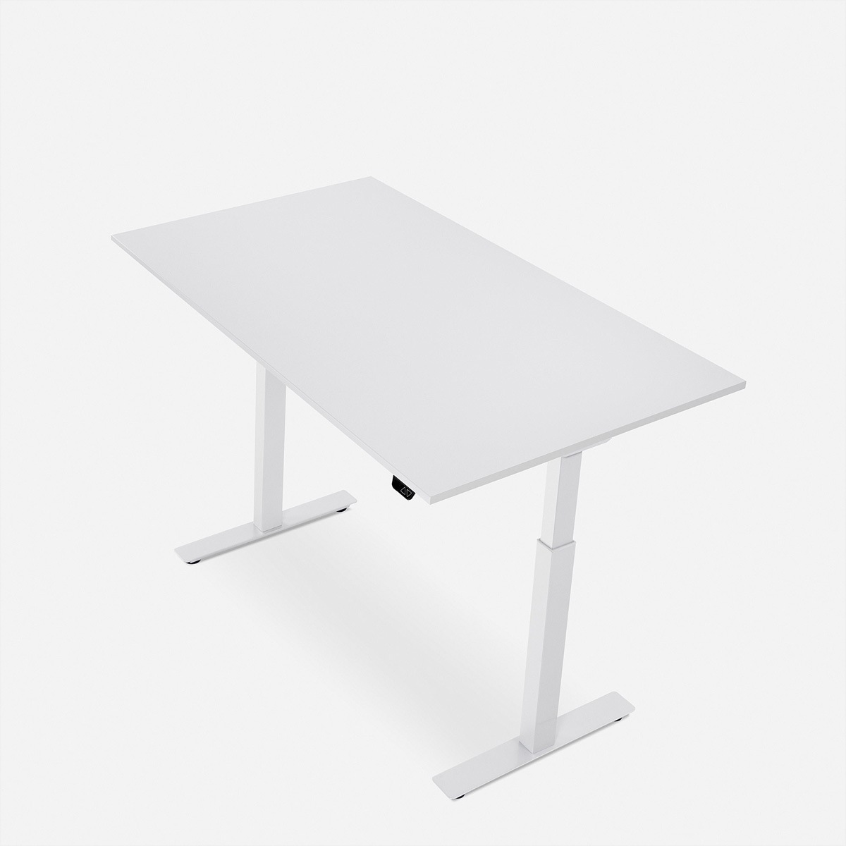   »WRK21 Schreibtisch Smart 120 x 80 cm, Höhenverstellbar, Weiss Uni / Weiss« ()