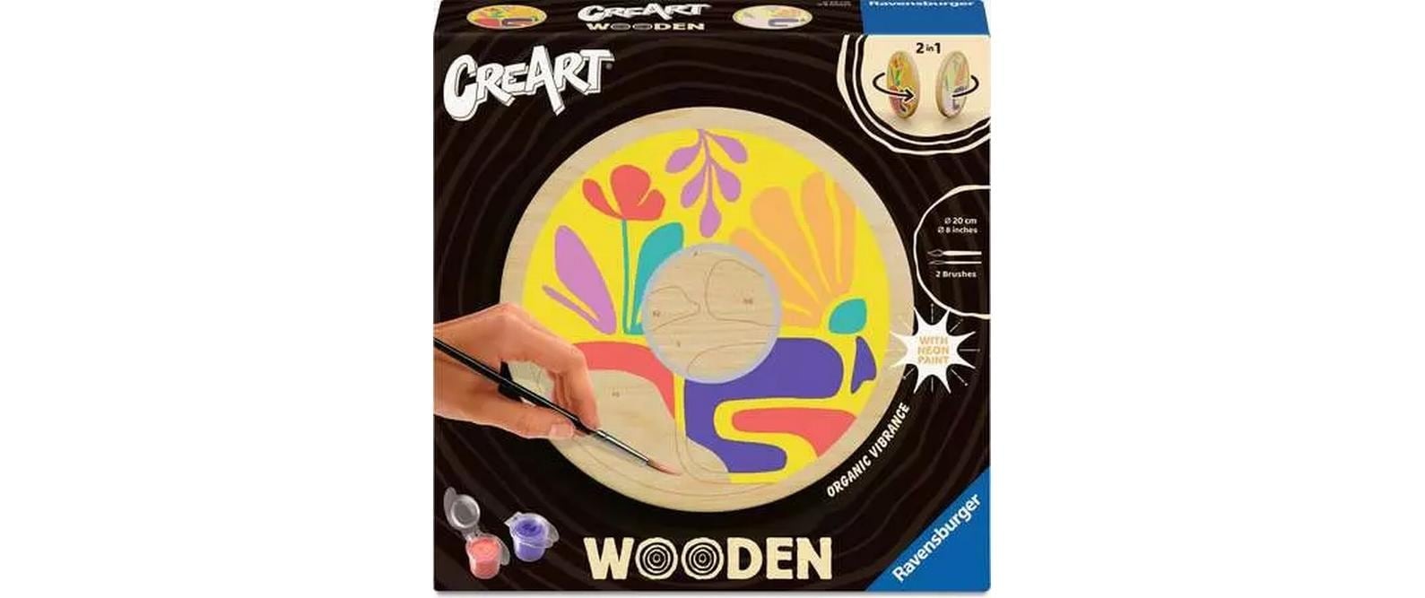 Ravensburger Peinture par numéros »CreArt Wooden – Organische Schwingungen«