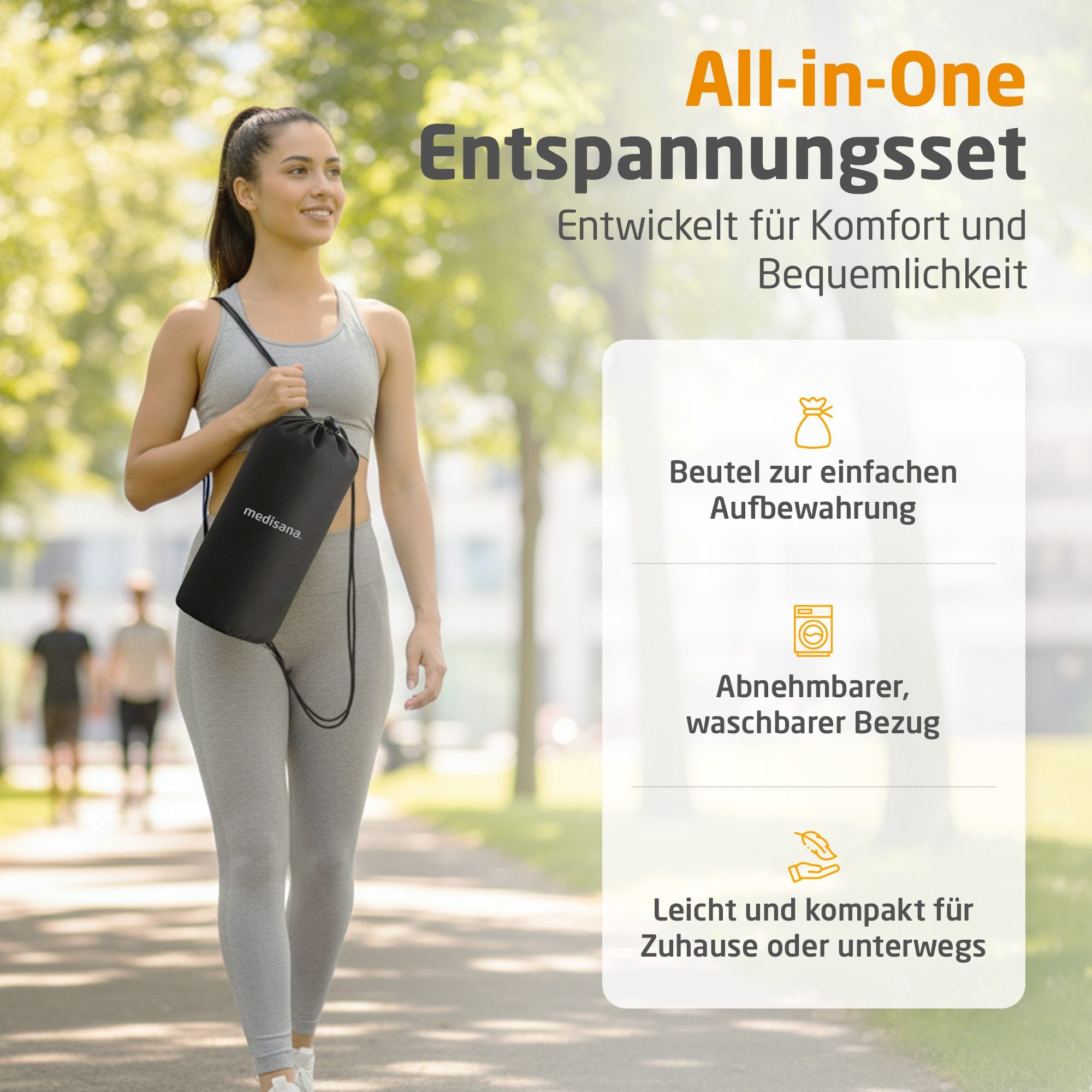 Medisana Tapis de massage »MM 100 mit Wärmefunktion und 9 einstellbaren Temperaturstufen« Sanfte Akupressur für Gesundheit und Wohlbefinden