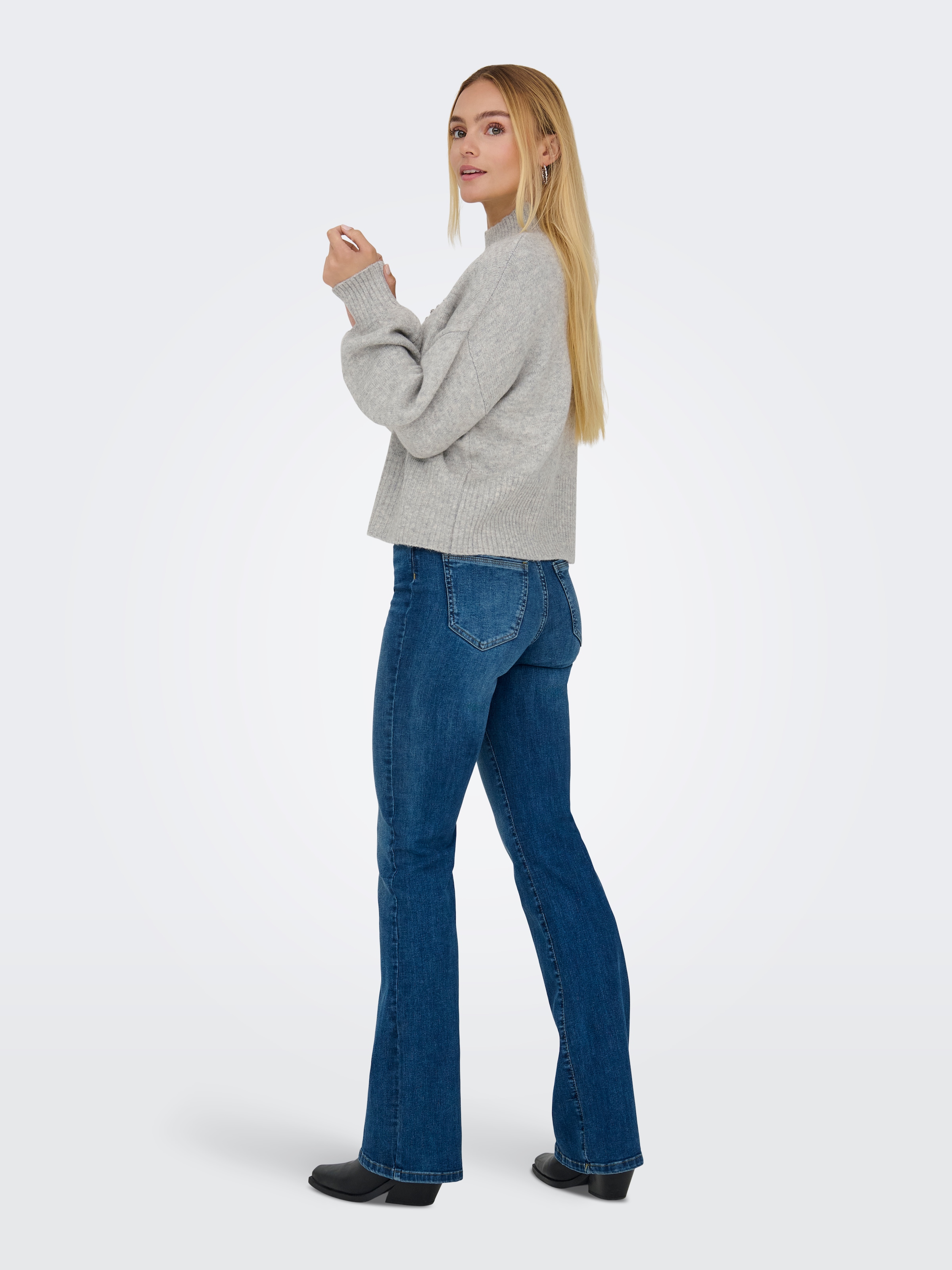 ONLY Pull en tricot »ONLWAKEFIELD LIFE LS BLING HIGHNECK KNT«