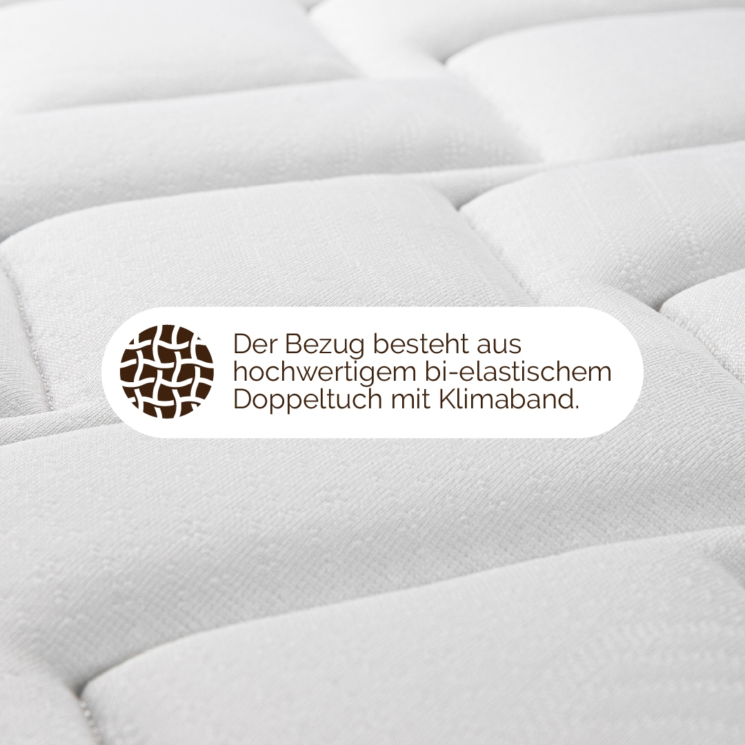 DI QUATTRO Komfortschaummatratze »23cm, Wave 3D, Wendematratze mit zwei Härtegraden« 23 cm hoch Raumgewicht: 30 kg/m³ 1-tlg., 1 Stk. tlg. Matratze in H2+H3 & H4+H5, 90x200, 140x200 und weitere Grössen