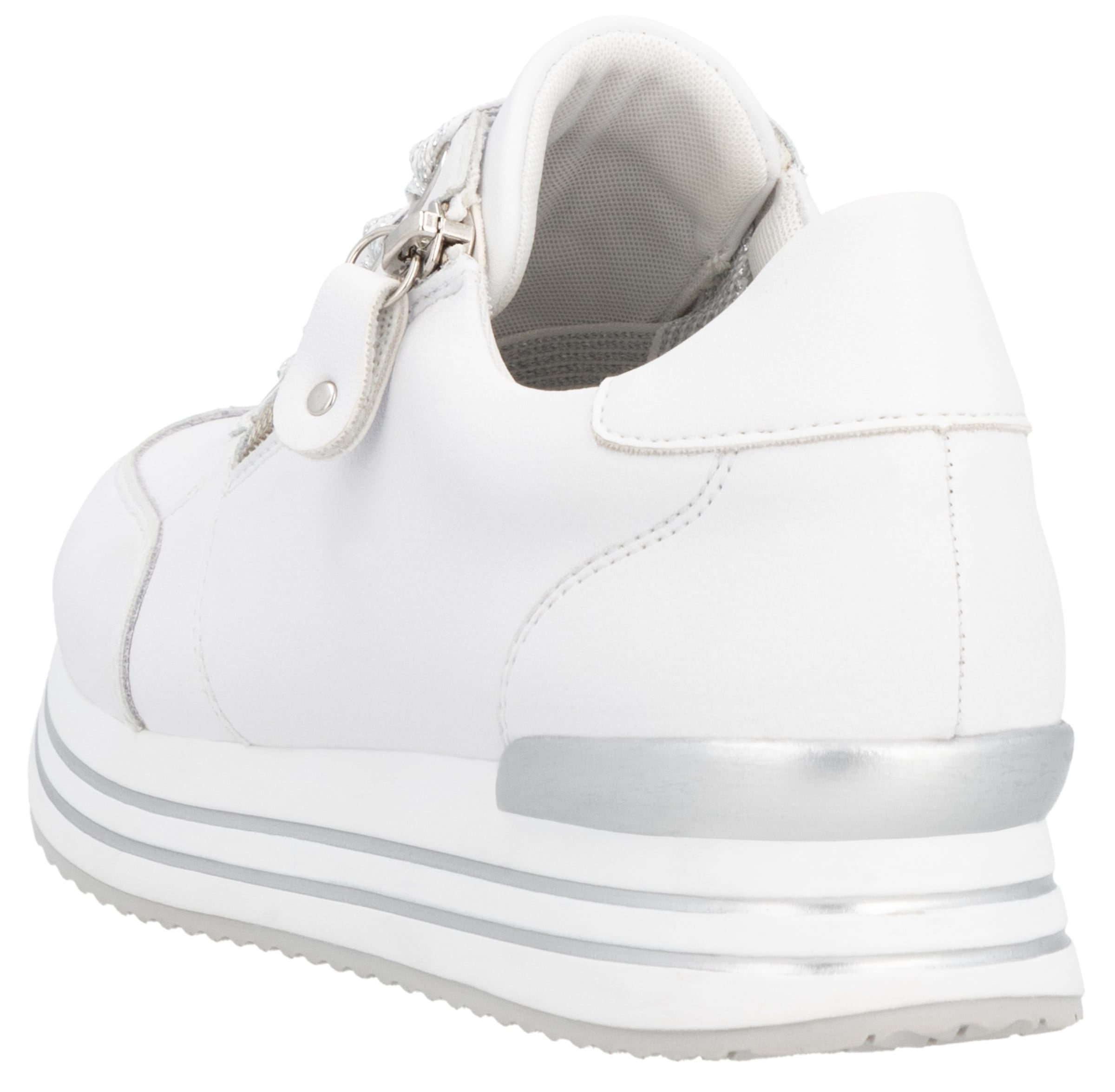 Remonte Baskets à plateforme  , Freizeitschuh, Halbschuh, Schnürschuh mit gepolstertem Schaftrand