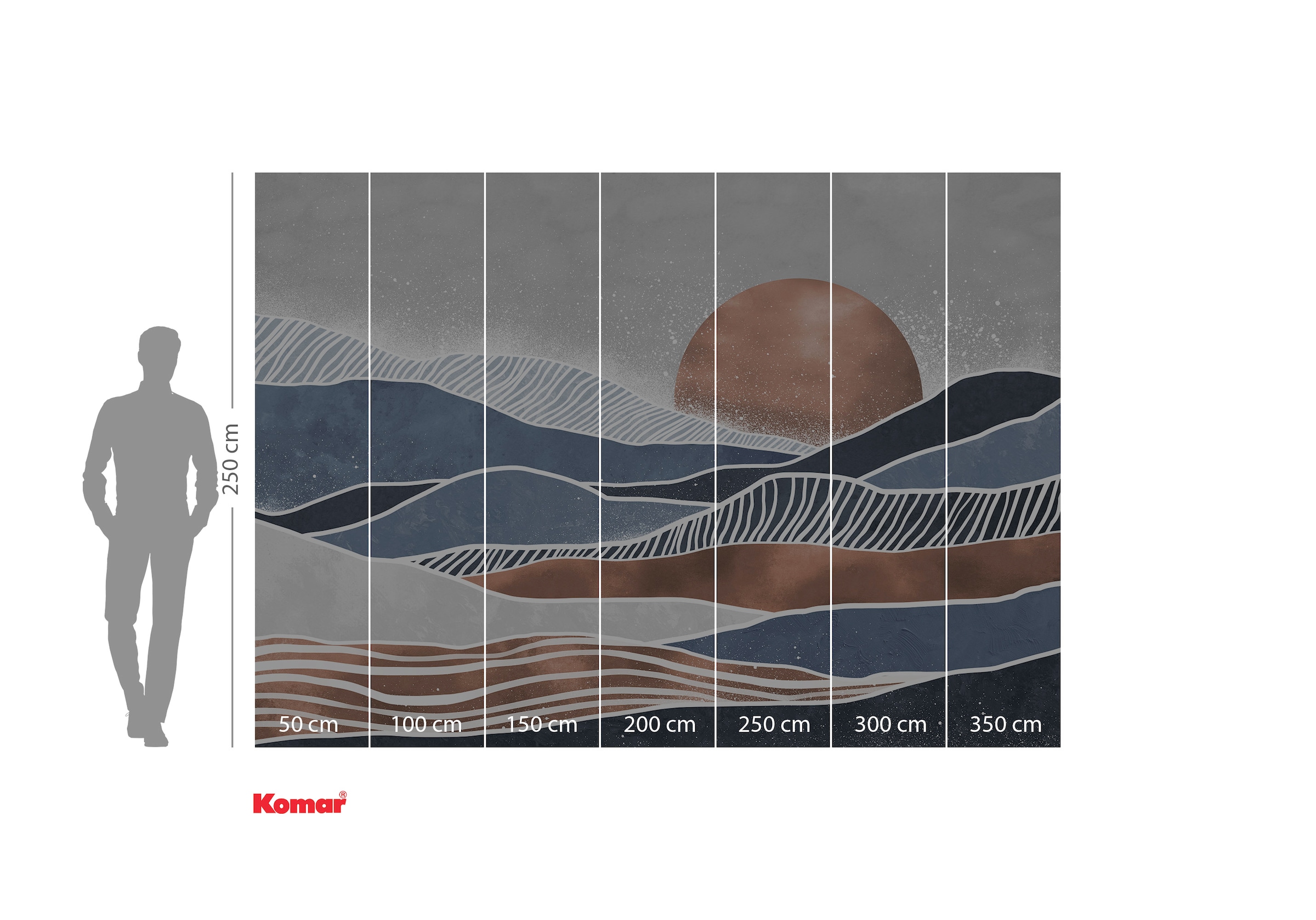 Komar Fototapete »Komar Vlies Fototapete - Sandland - Grösse 350 x 250 cm«, bedruckt