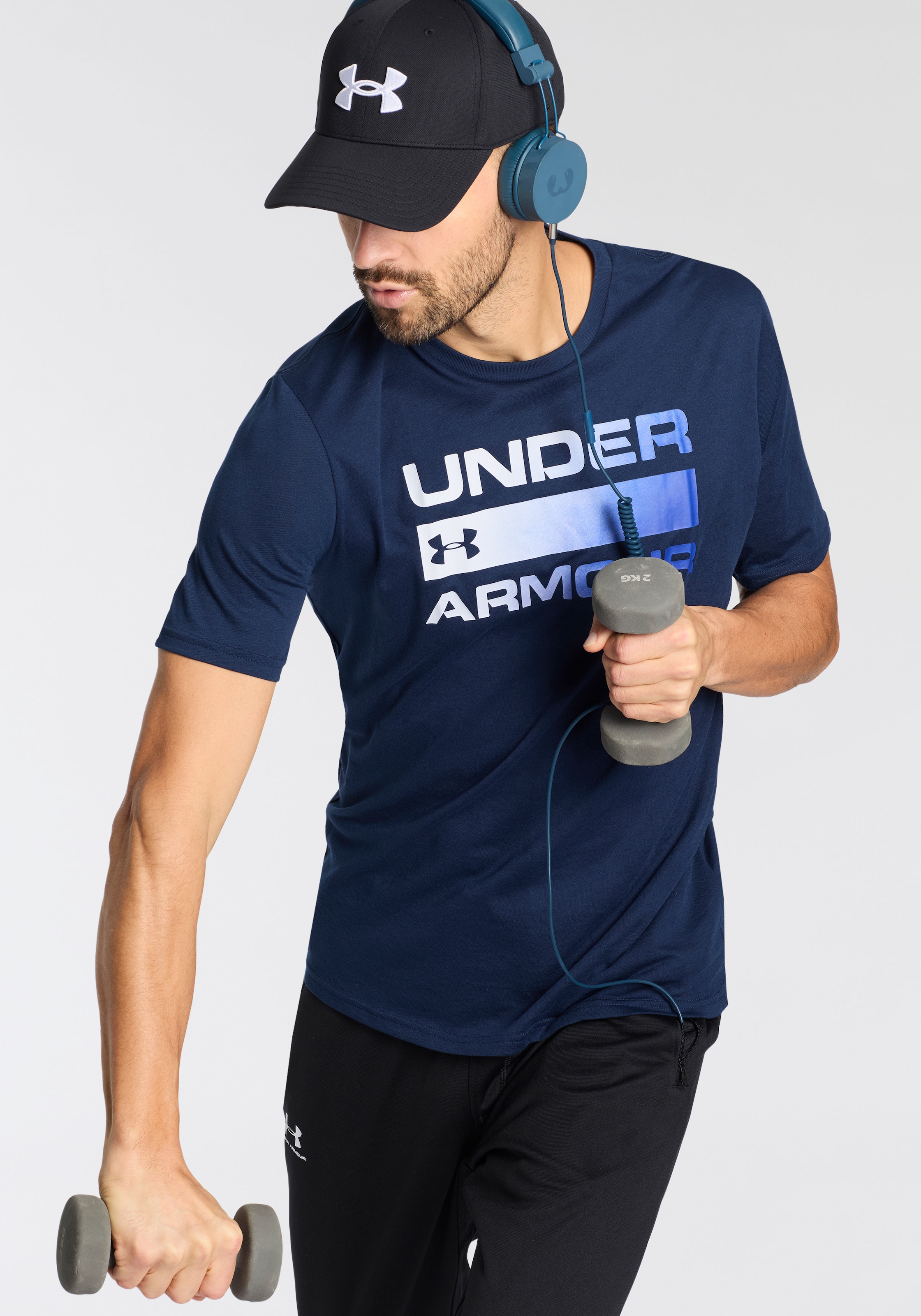 Under Armour® T-Shirt »UA TEAM ISSUE WORDMARK SS«, (1 tlg.)