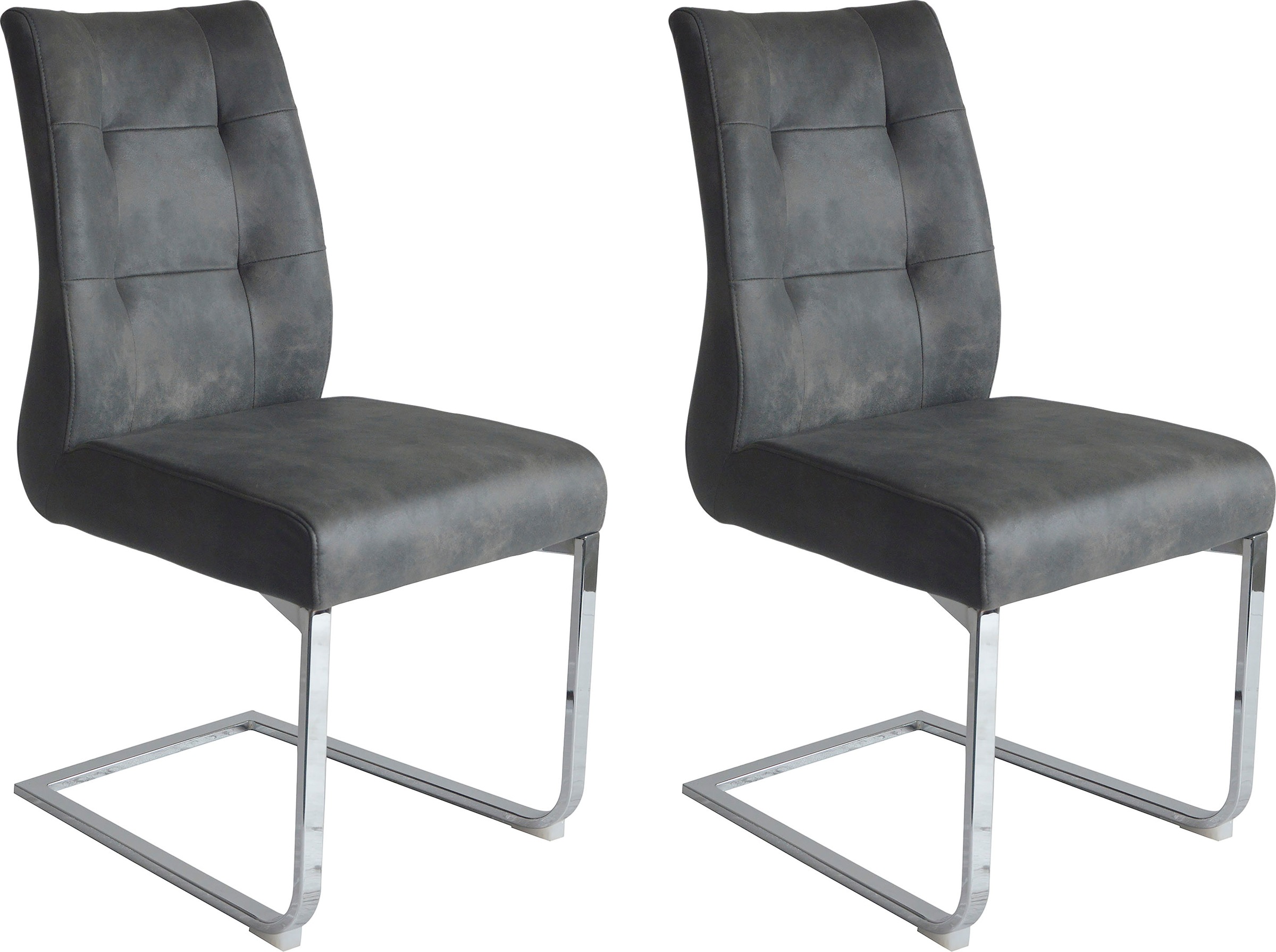 Image of byLIVING Esszimmerstuhl »Marlen XXL«, (Set), 2 St., Microfaser, bis zu 150 kg belastbar, Vintage-Bezug bei Ackermann Versand Schweiz