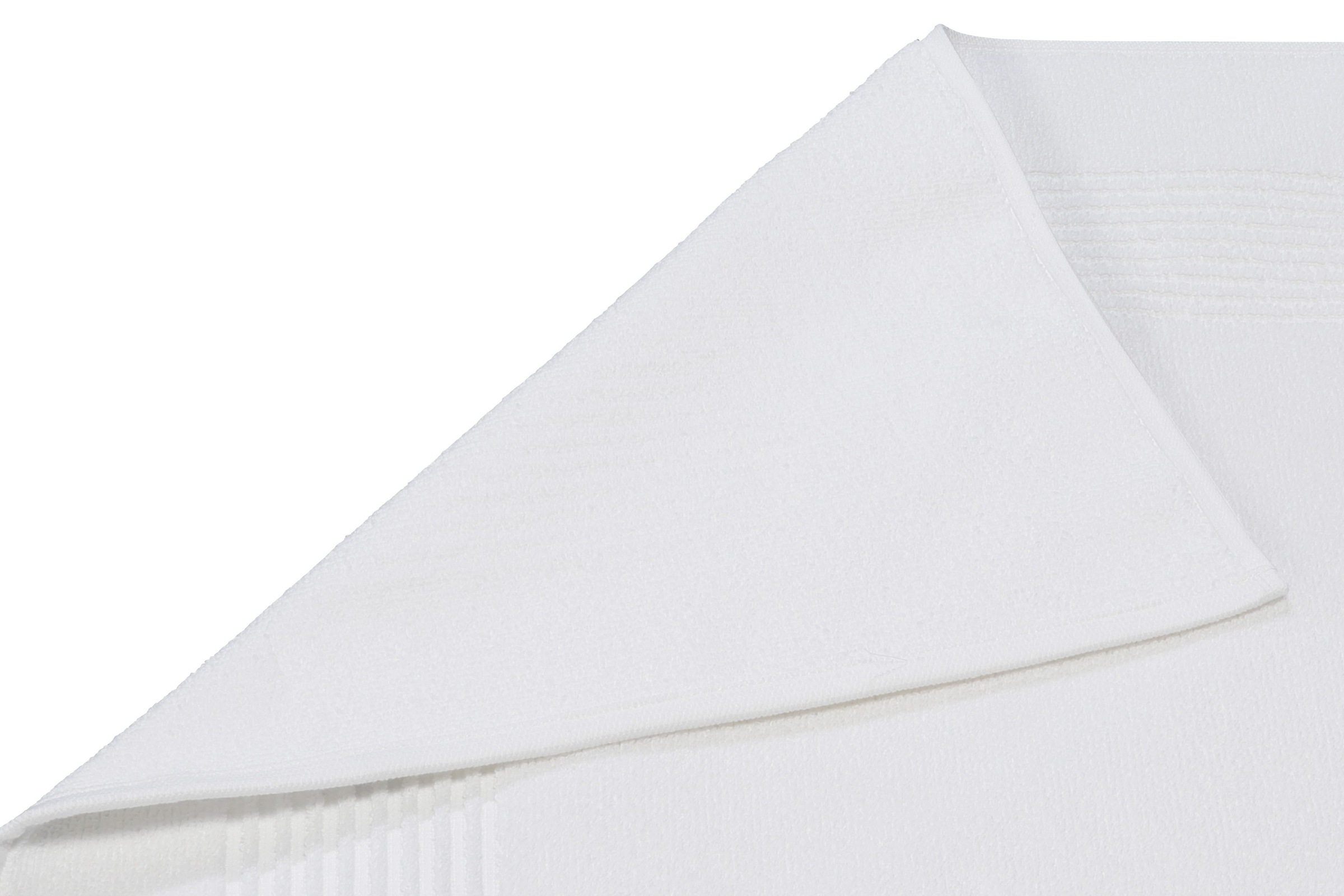 Vossen Badematte »Exclusive«, rutschhemmend beschichtet, fussbodenheizungsgeeignet, Badteppich, Uni-Farben, Karo Muster, Hoch-Tief Effekt, reine Baumwolle