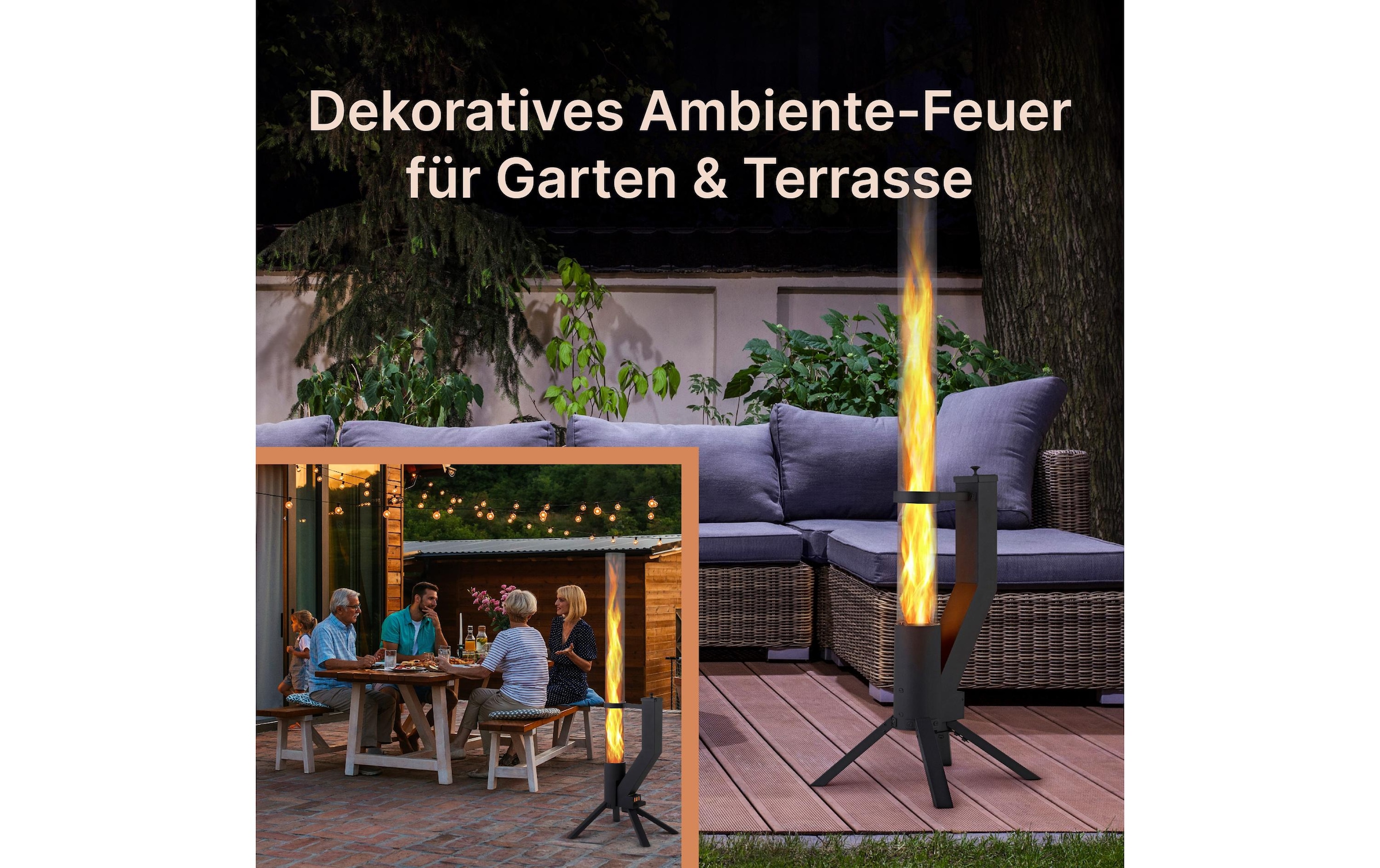   Feuerstelle »Gardenflare Klassik Feuerrohr«