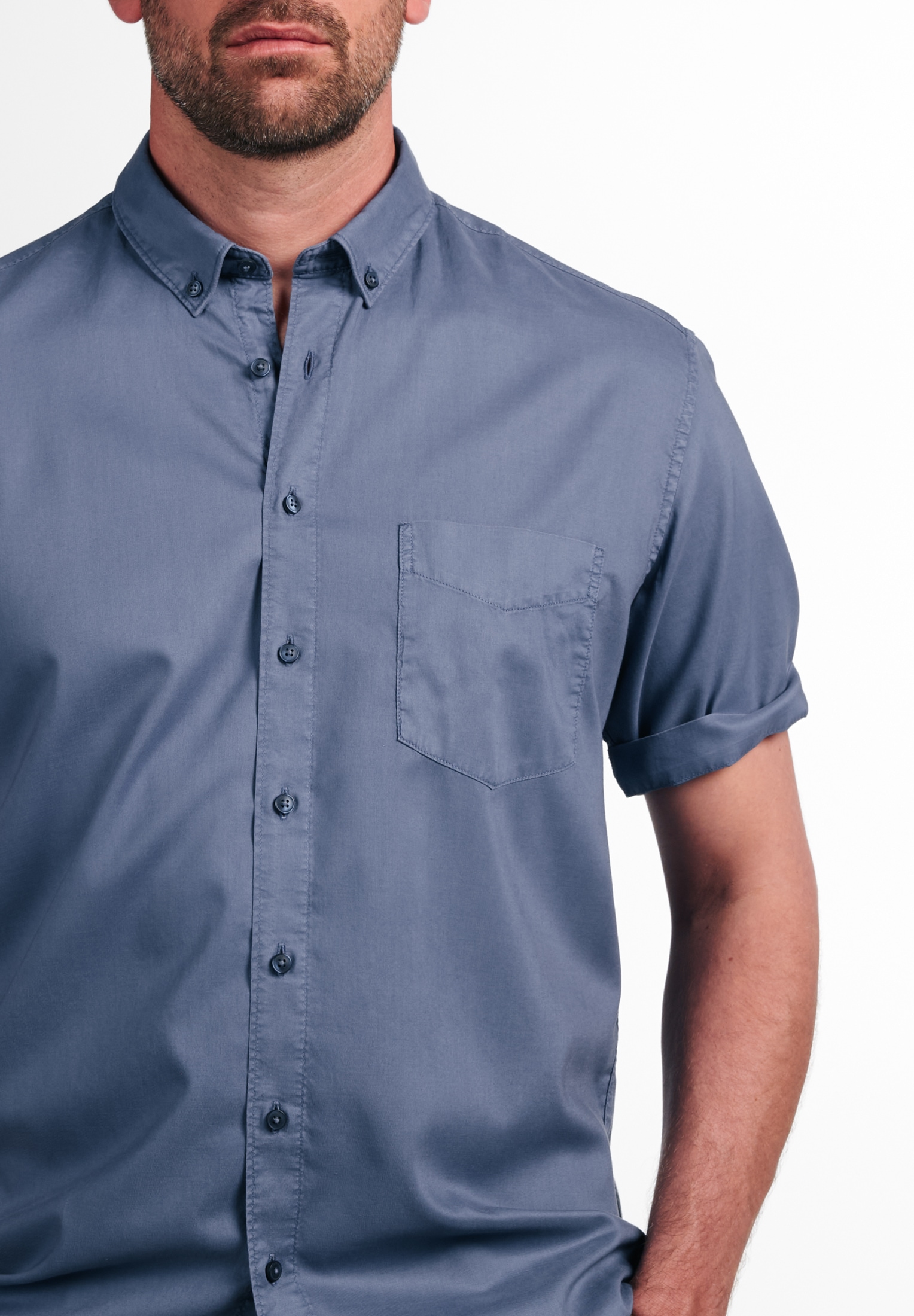 Eterna Kurzarmhemd »MODERN FIT« EASY IRON (bügelleicht)