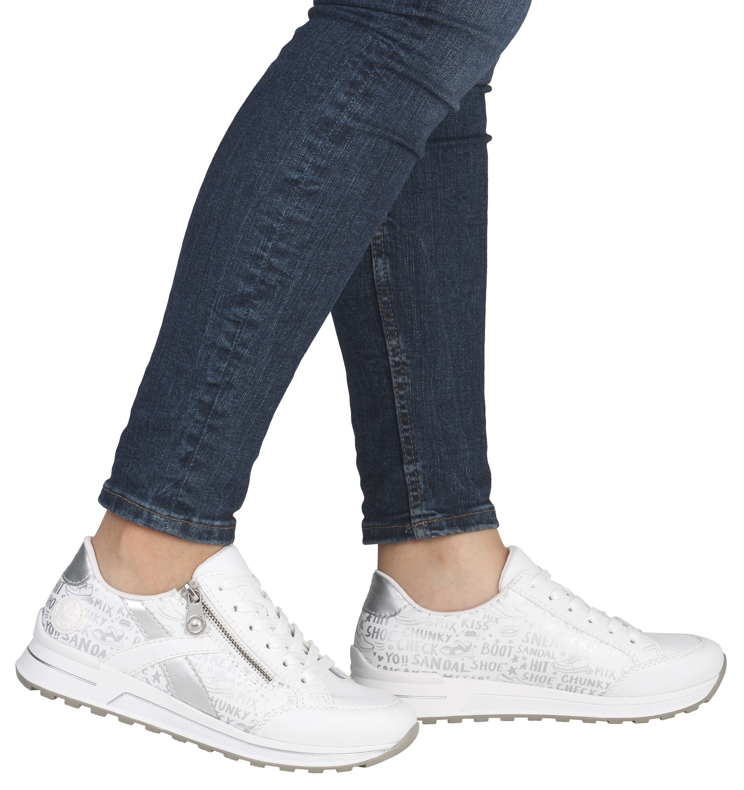 Rieker Sneakers  herausnehmbarer Soft-Einlage, Freizeitschuh, Halbschuh, Schnürschuh