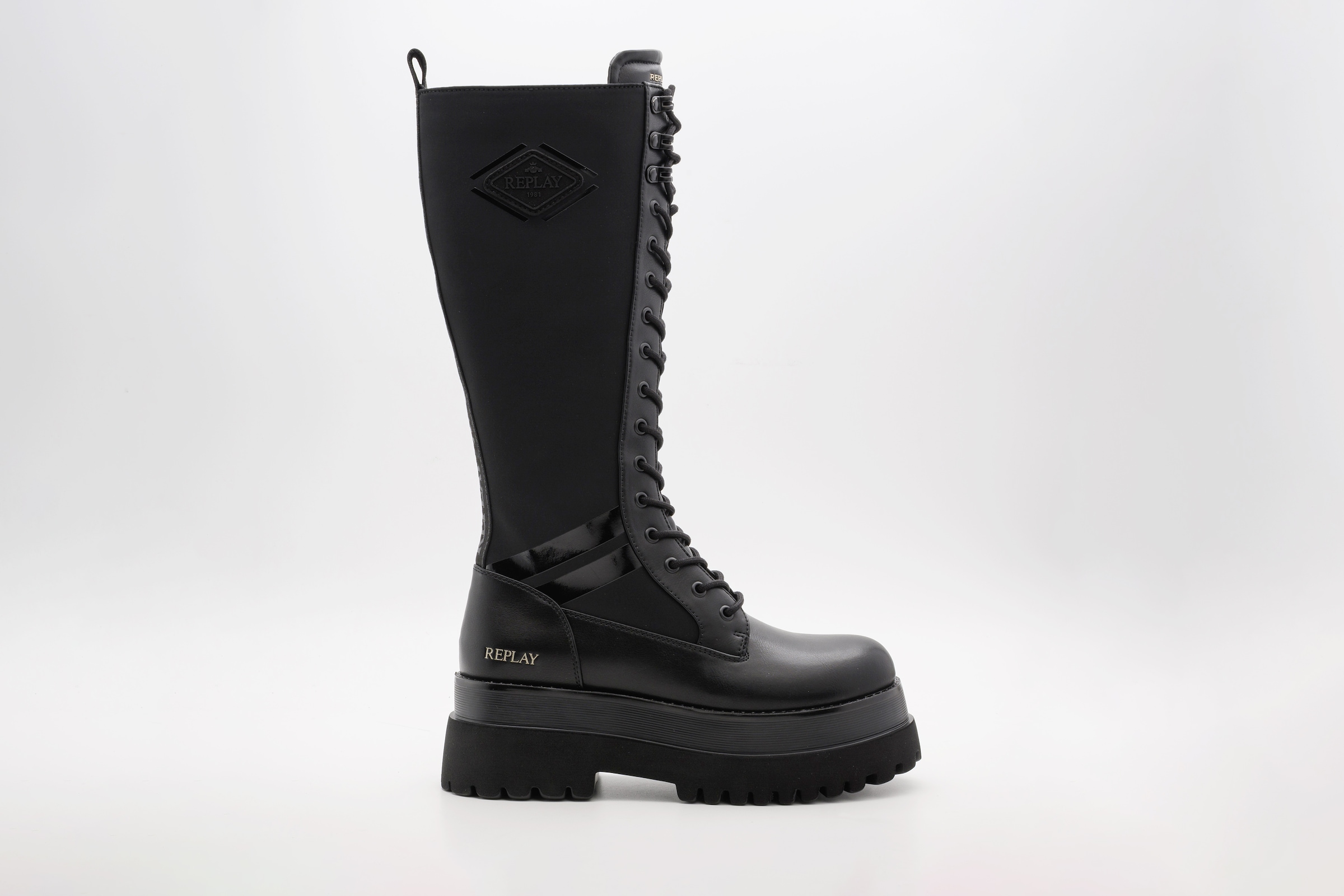 Replay Bottes »ANY REBEL«  Plateaustiefel, Schnürstiefel mit Logoschriftzug