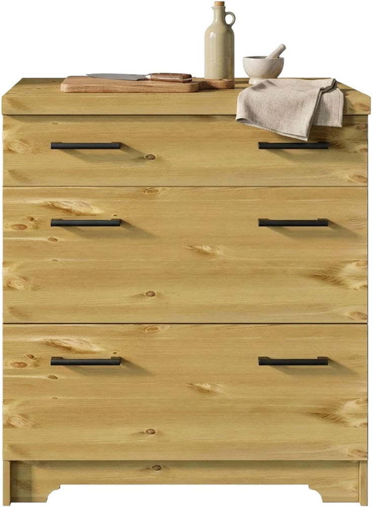 Home affaire Unterschrank »Meliss« aus massiver Kiefer, Breite 80 cm, Soft-Close-Funktion