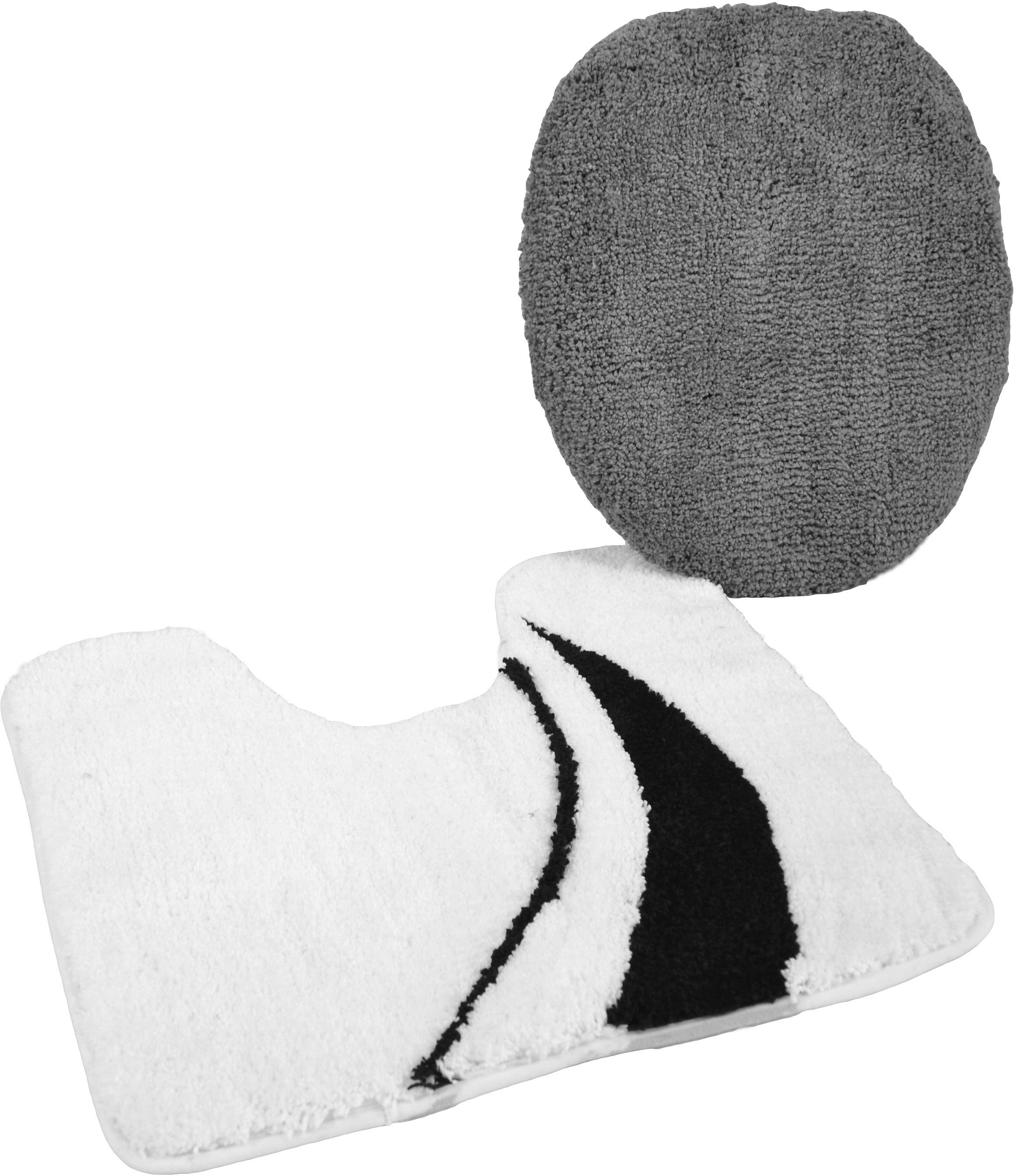 Image of KiNZLER Badematte "Gavere" Höhe 20 mm rutschhemmend beschichtet fussbodenheizungsgeeignet schnell trocknend modernes Design, als rechteckig, rund & 2-tlg. Set erhältlich