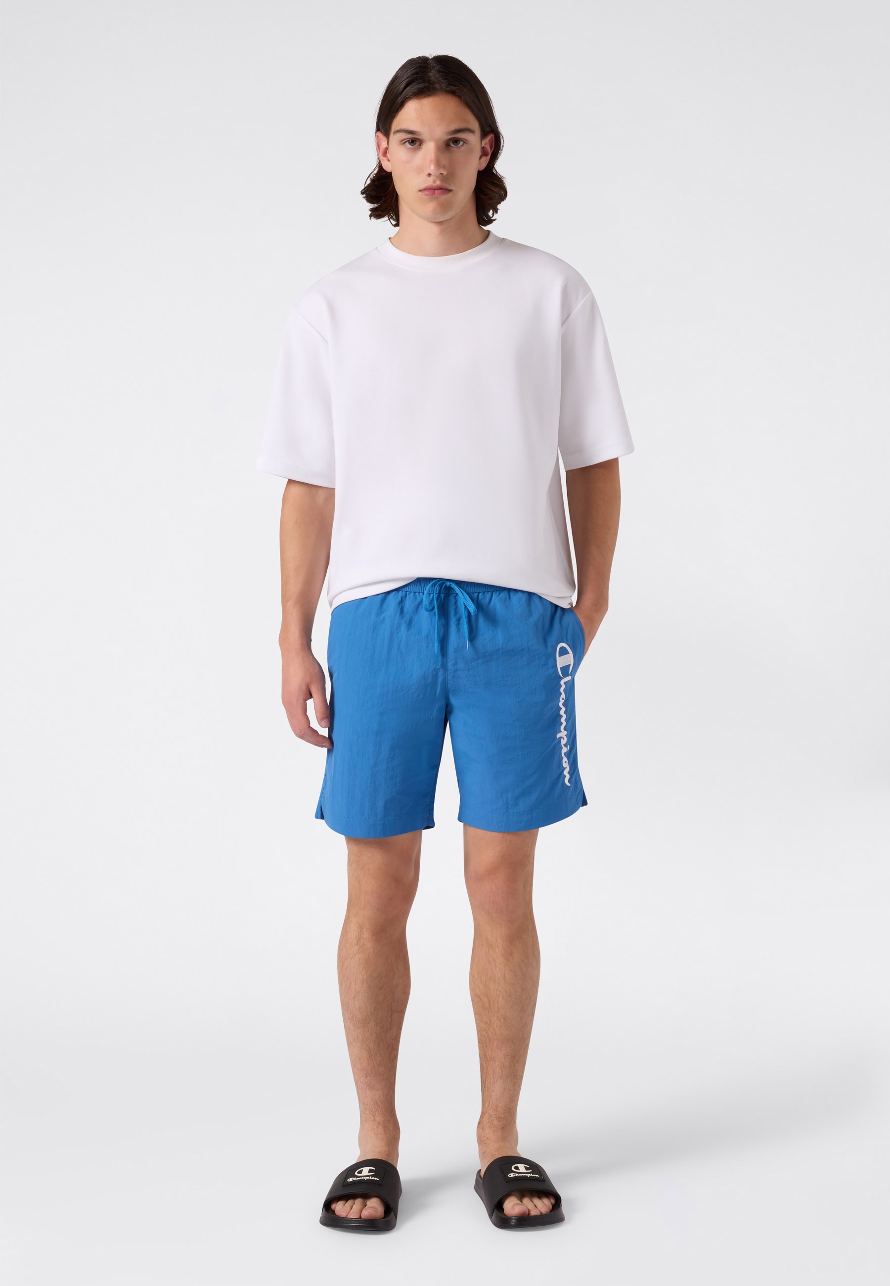 Champion Short de bain »Beachshort Standard Fit« avec broderie de logo, uni, facile d'entretien, à séchage rapide