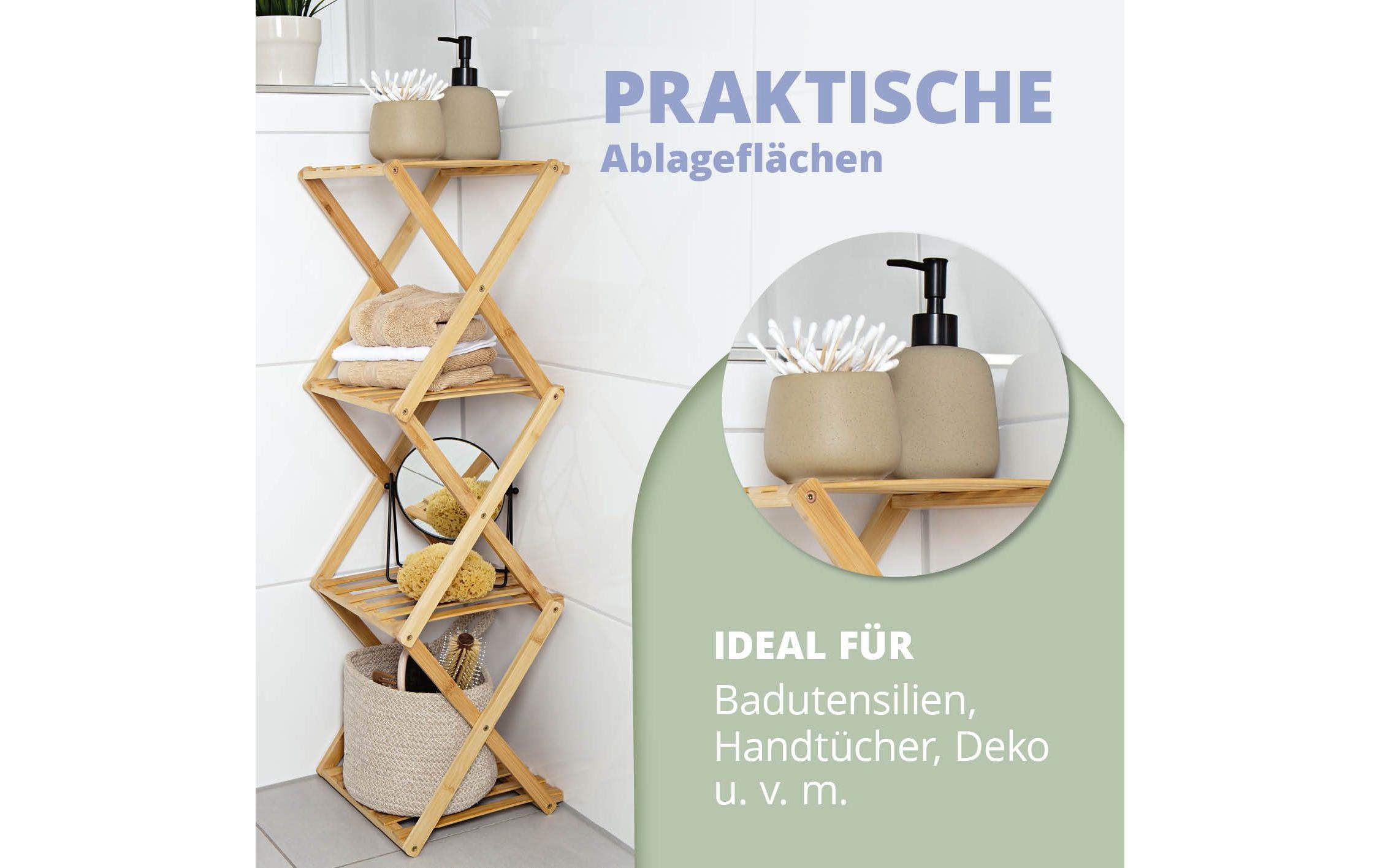 Lumaland Etagere »4 Etagen 85 x 28 x 25 cm«