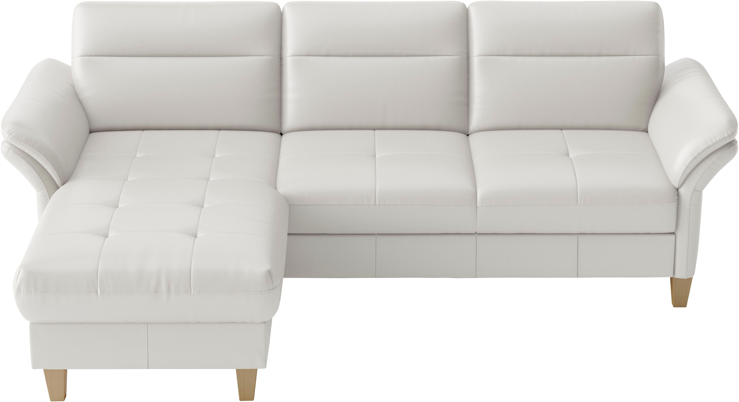 sit&more Ecksofa »Pamela L-Form, Leder, B: 218 und 230 cm« optional Armteilverstellung, Bettfunktion & Bettkasten