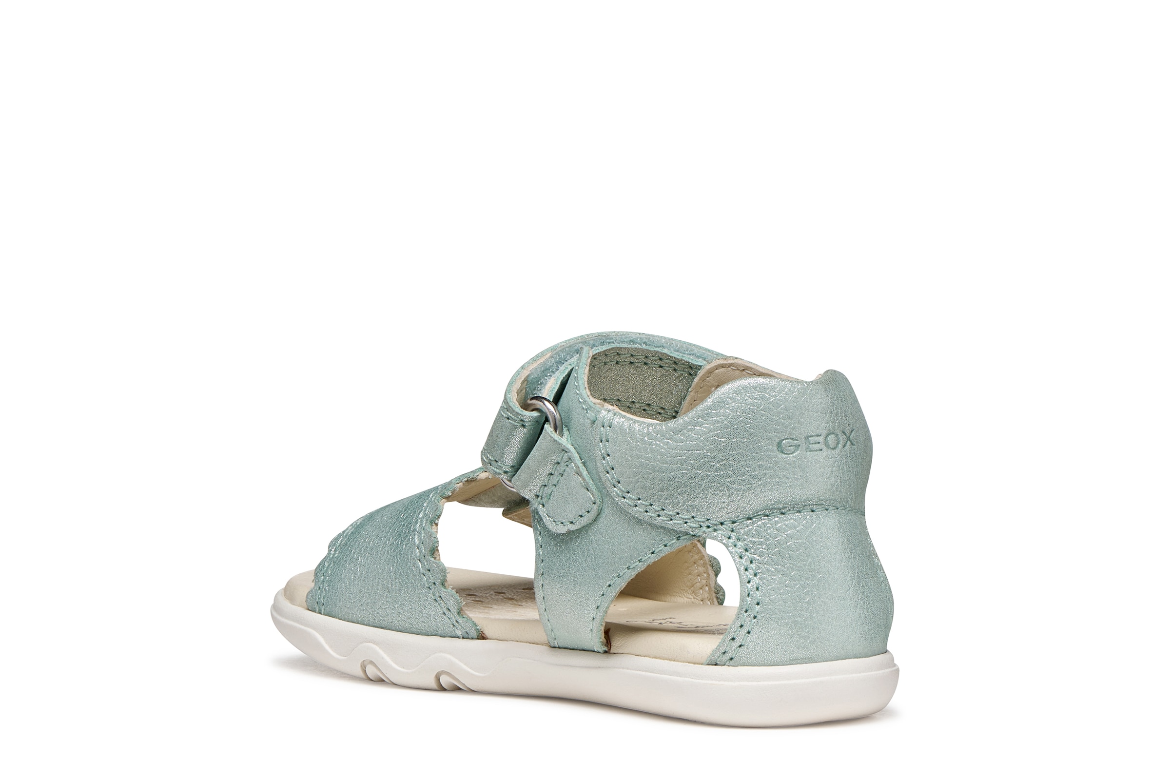 Geox Chaussures de marche »B SANDAL STEPPIEUP G«  chaussure bébé avec fermeture velcro, gabarit de taille à télécharger
