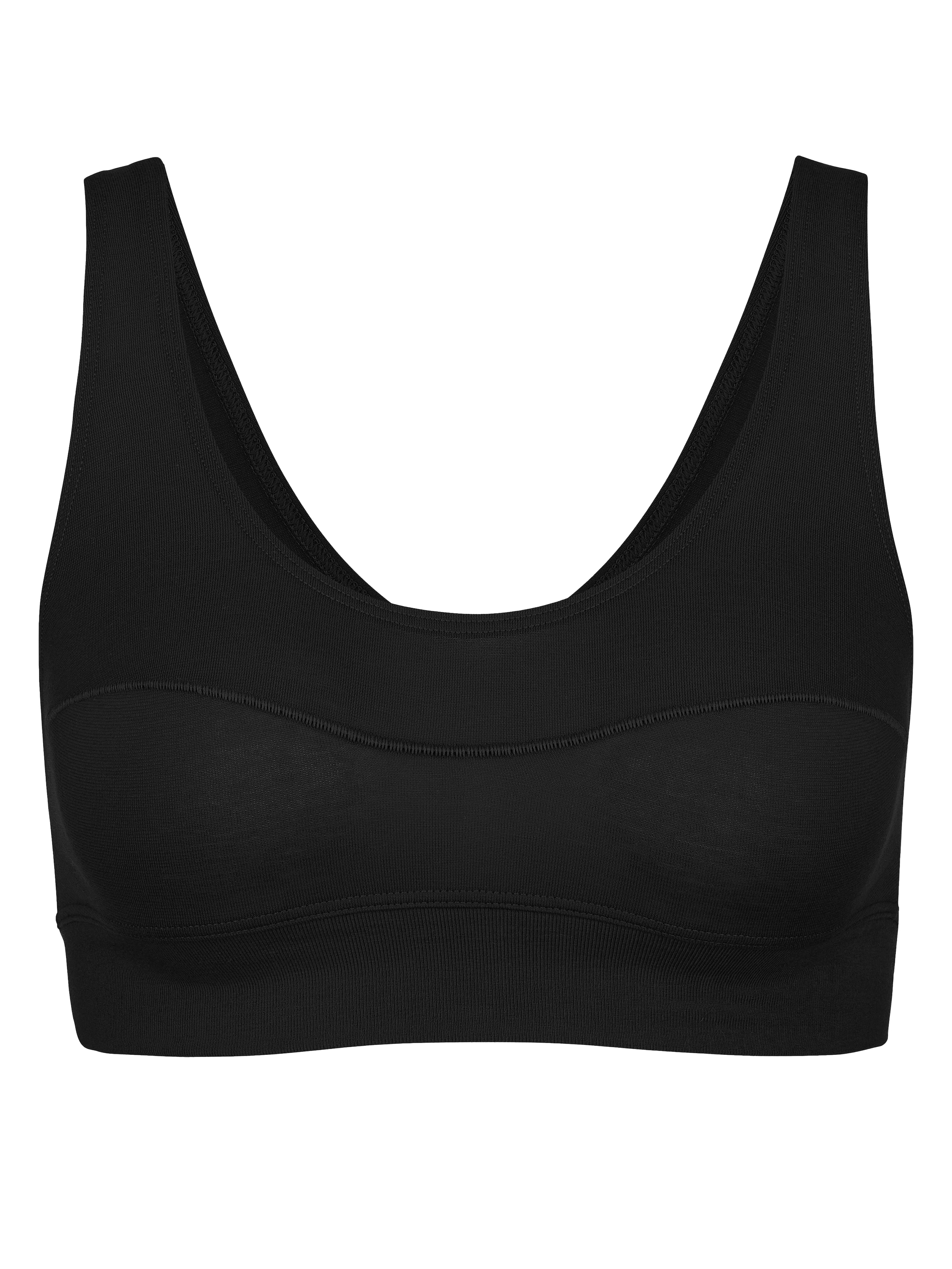 CALIDA Bustier »Elastic«, breites Unterbrustband, ohne Bügel, Baumwollmischung