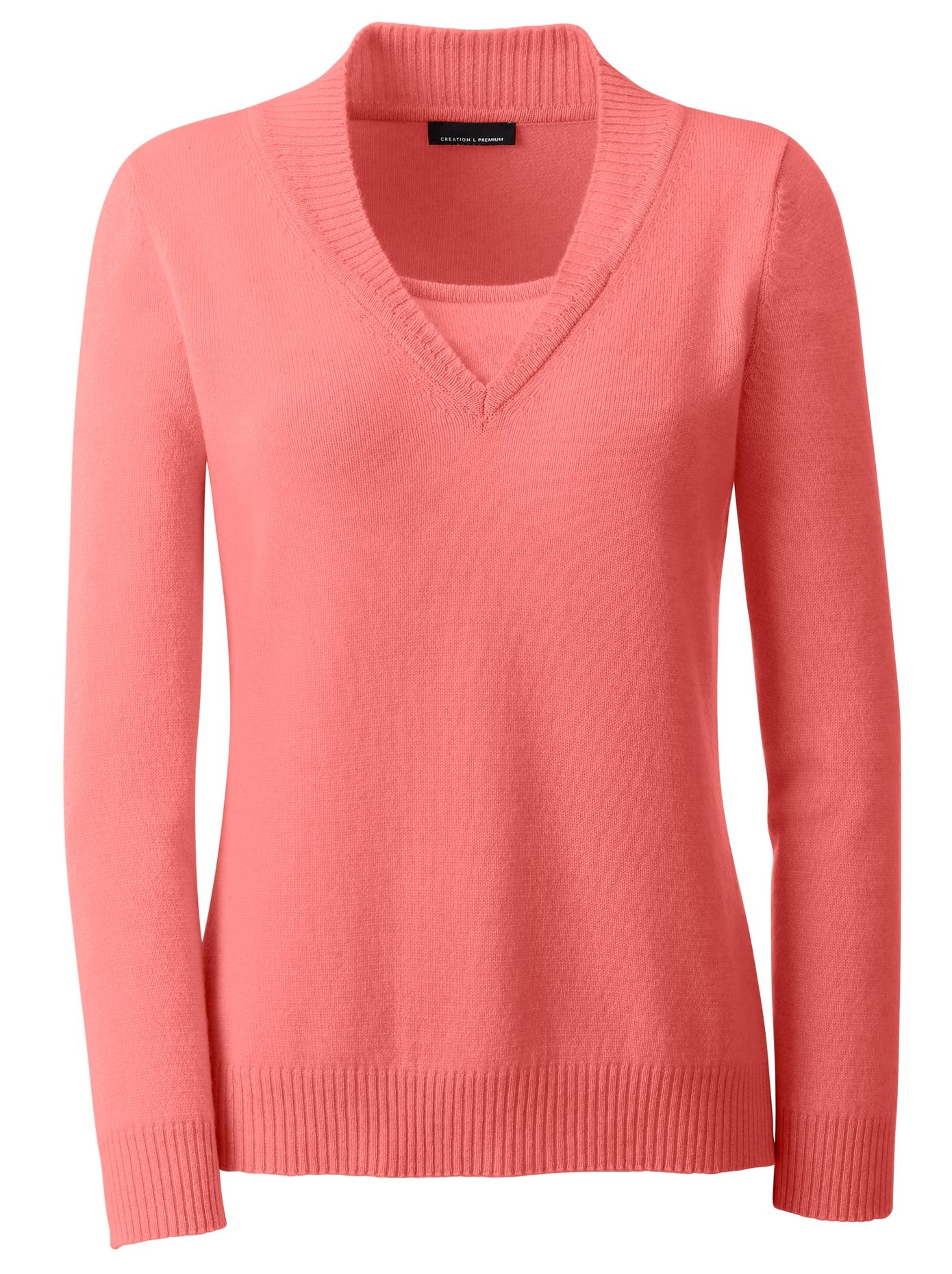 Kaschmir-Pullover in 2-in-1-Form