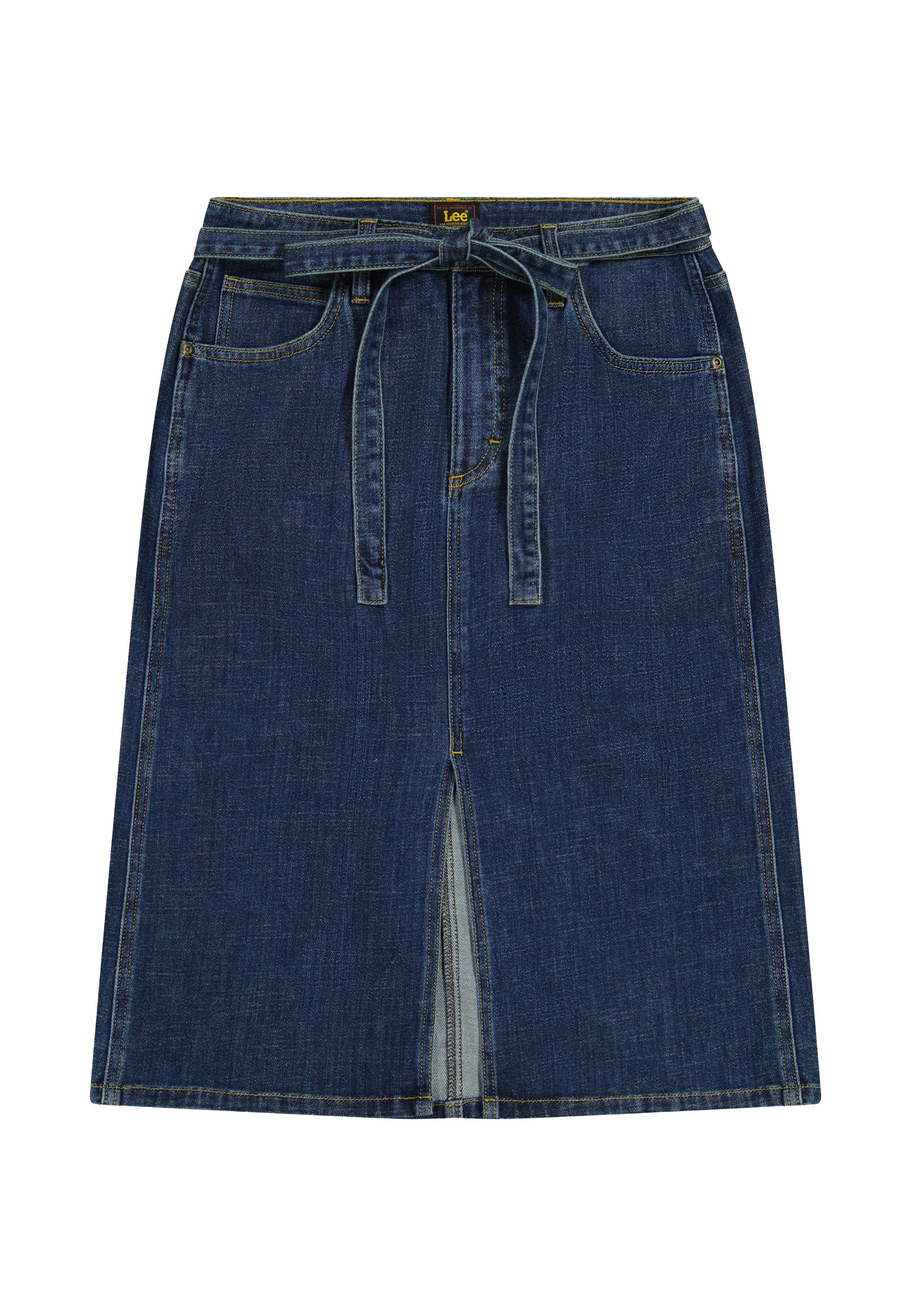 Image of Lee Jeansrock "Lee Jeansrock Midi With Bow"