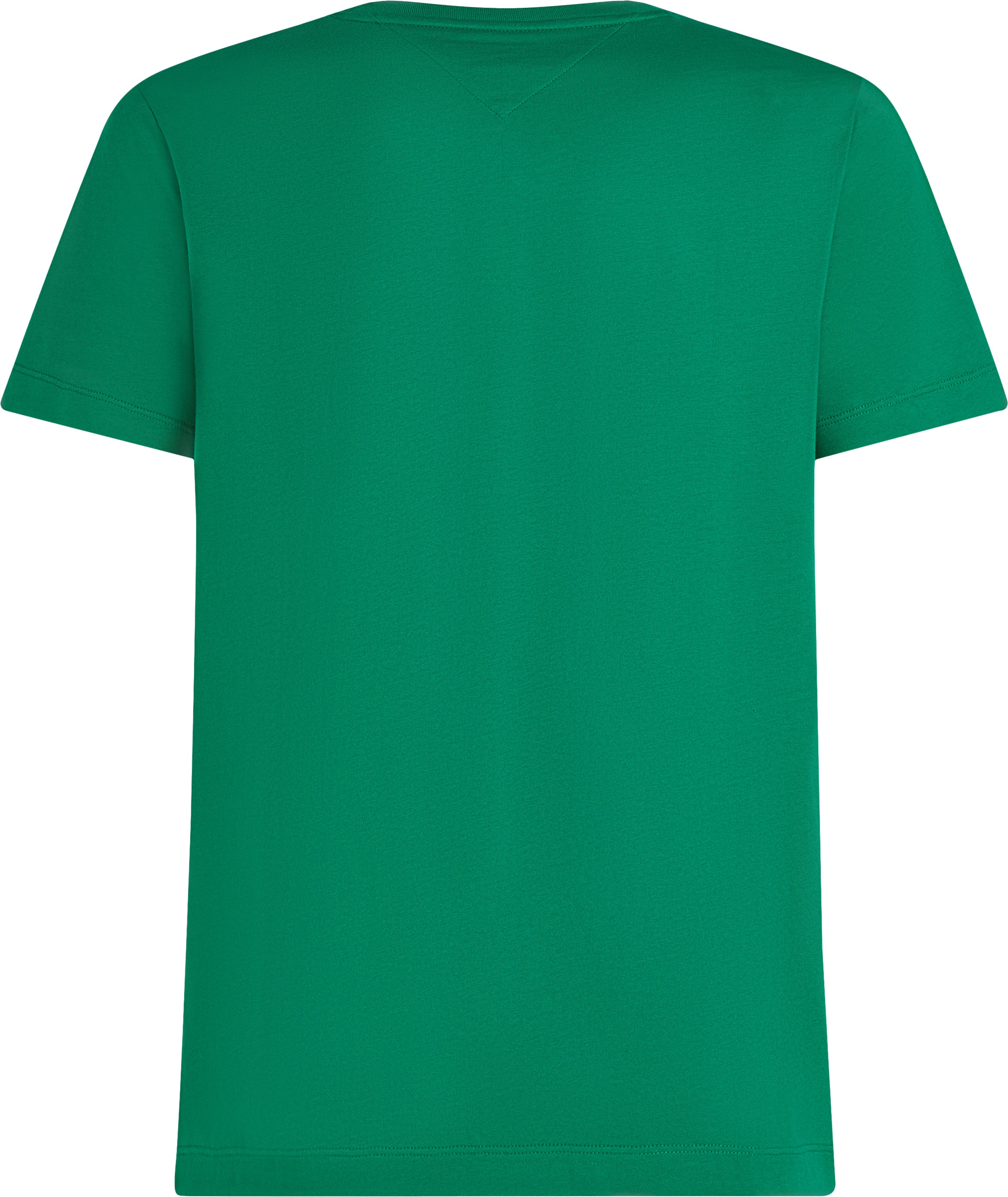 Tommy Hilfiger T-Shirt »ESSENTIAL REG FIT SOLID TEE mit Stickerei und Rundhals«, unifarben, casual, regular fit, Baumwolle, Rundhals