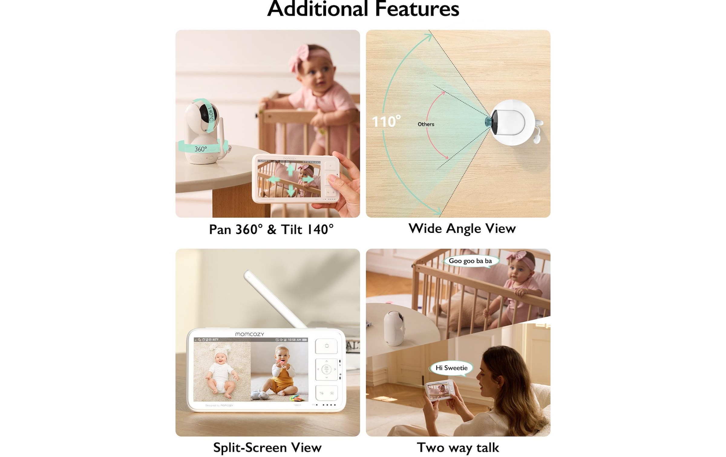 Momcozy Babyphone vidéo »Baby Monitor BM03«