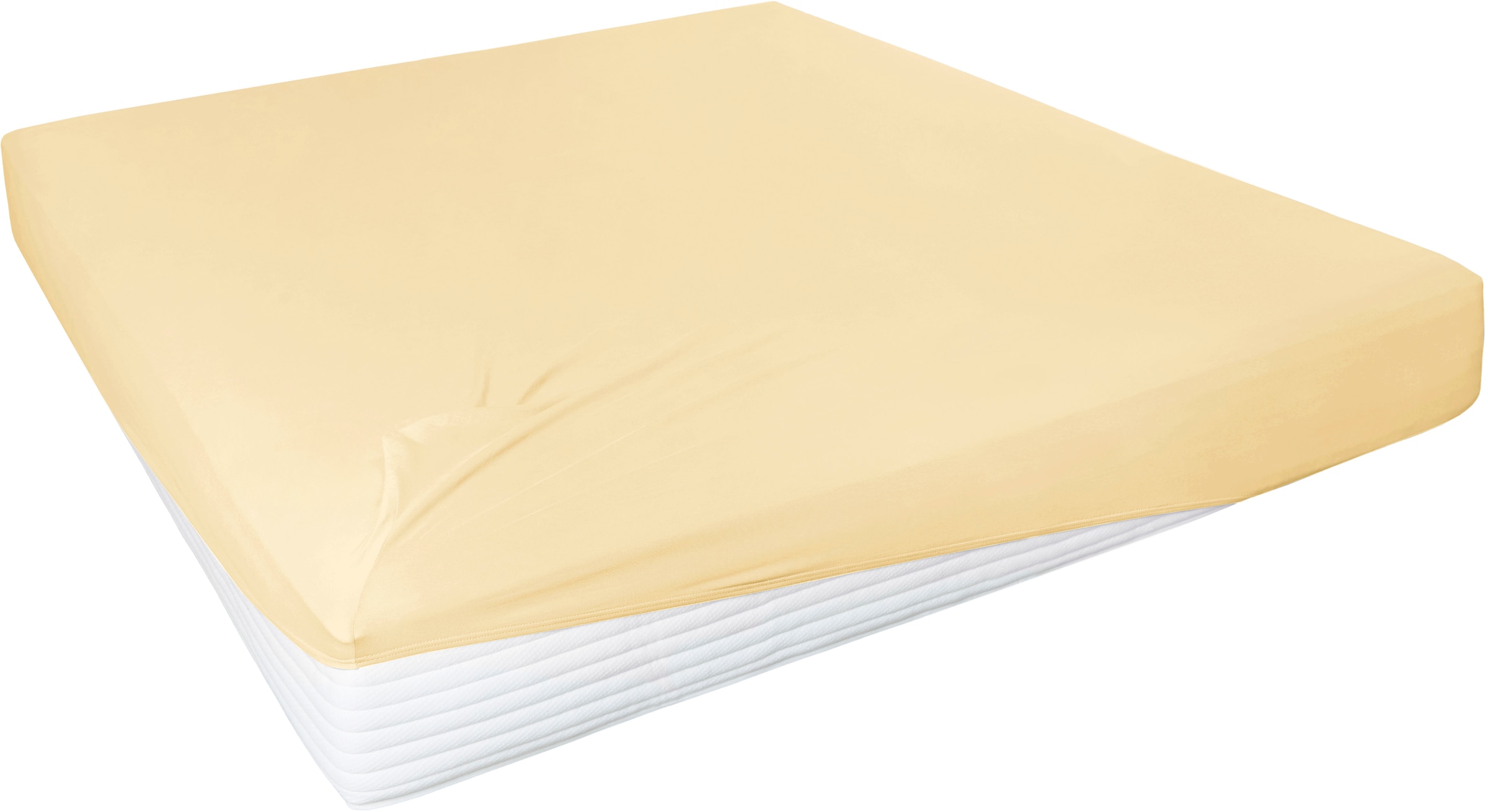 Primera Draps de lit »Elasthan-Feinjersey« PREMIUM, aus 95% gekämmter Baumwolle und 5% Elasthan, bis 28 cm Höhe