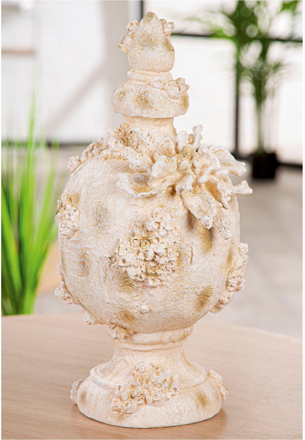 GILDE Dekoobjekt »Dekoobjekt Amphora Seychelles weiss H. 49,5 cm«