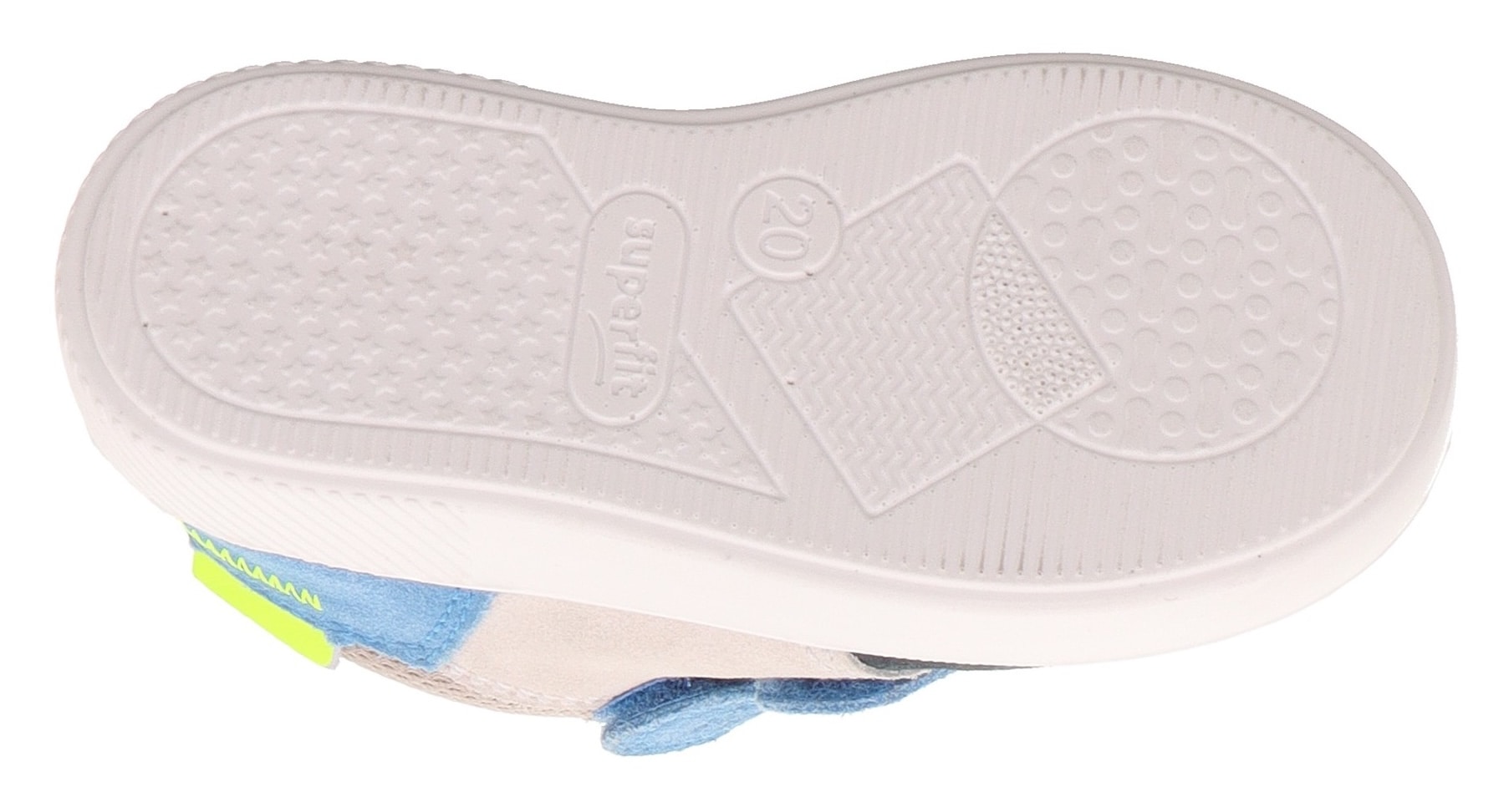 Superfit Chaussures à scratch »SUPIES WMS: mittel«  Sneaker, Freizeitschuh im Retro Look, Grössenschablone zum Download