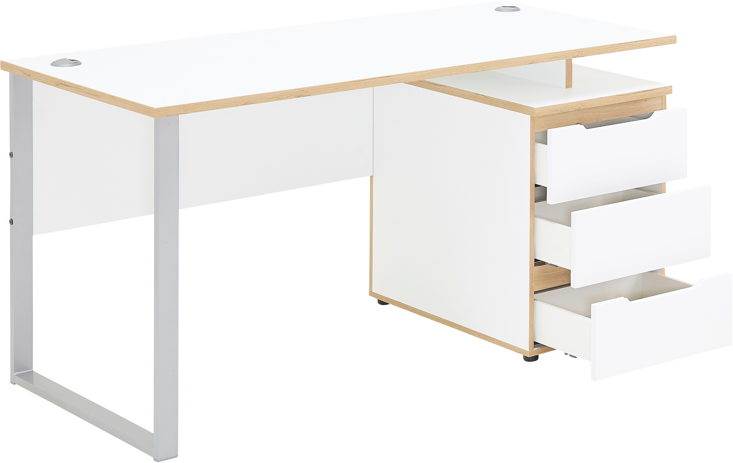 Innostyle Bureau »Memphis Schreibtisch, 150x77x73cm (B/H/T)« 1 cuis tlg. protection d’angle ABS, surface Soft Touch