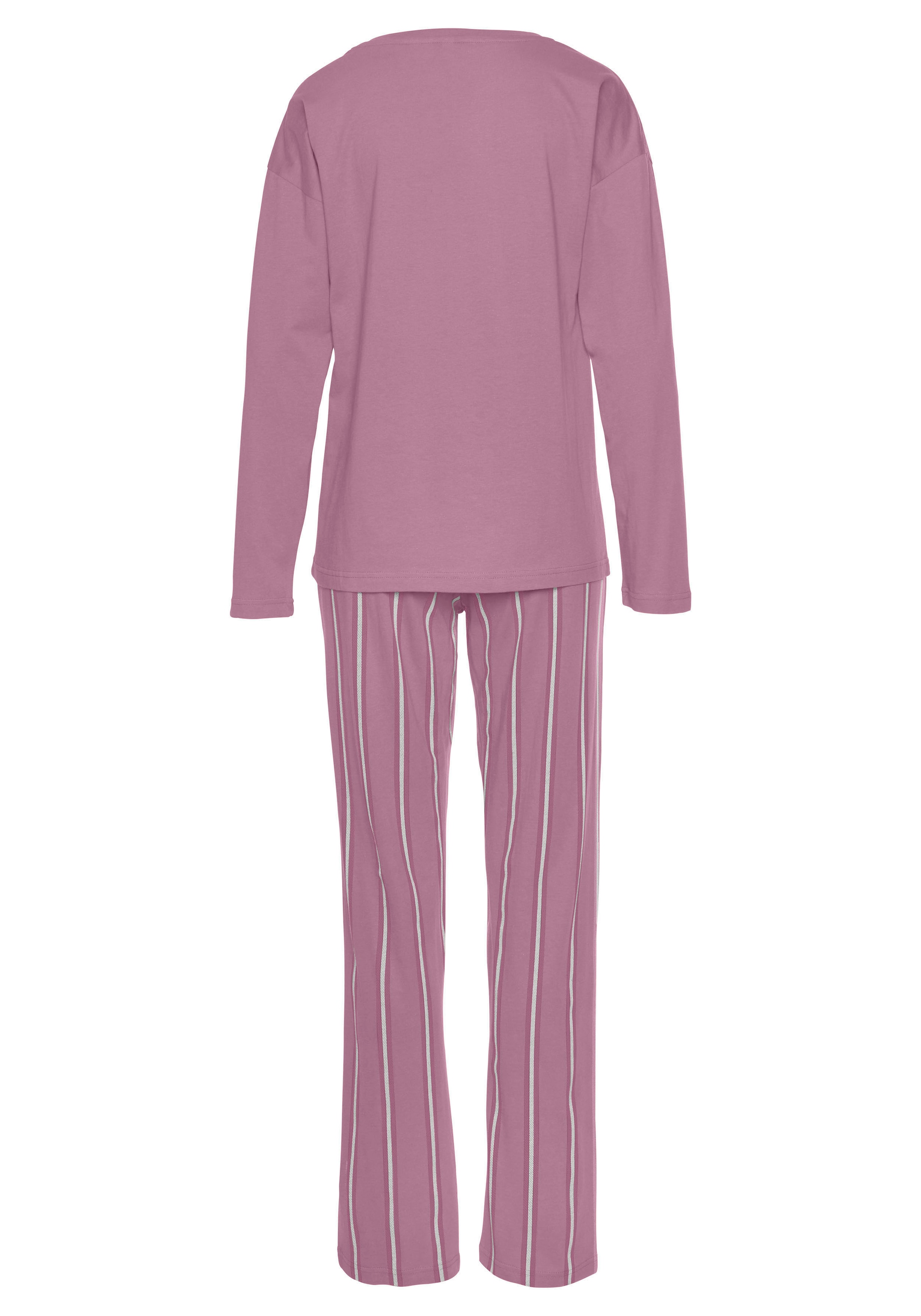 Vivance Dreams Pyjama, (2 tlg.), mit Frontdruck