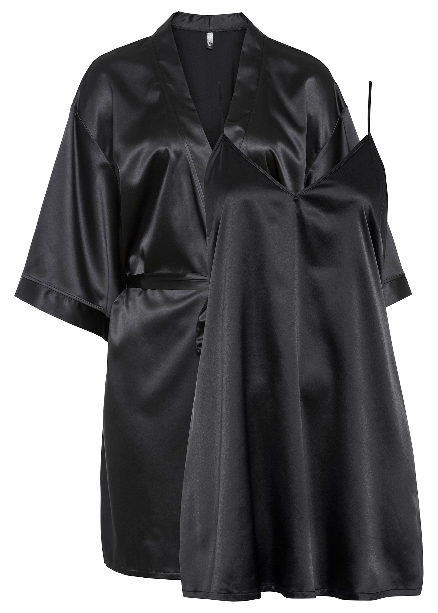 bonprix Morgenmantel Set,  im Kimono-Stil mit Negligé