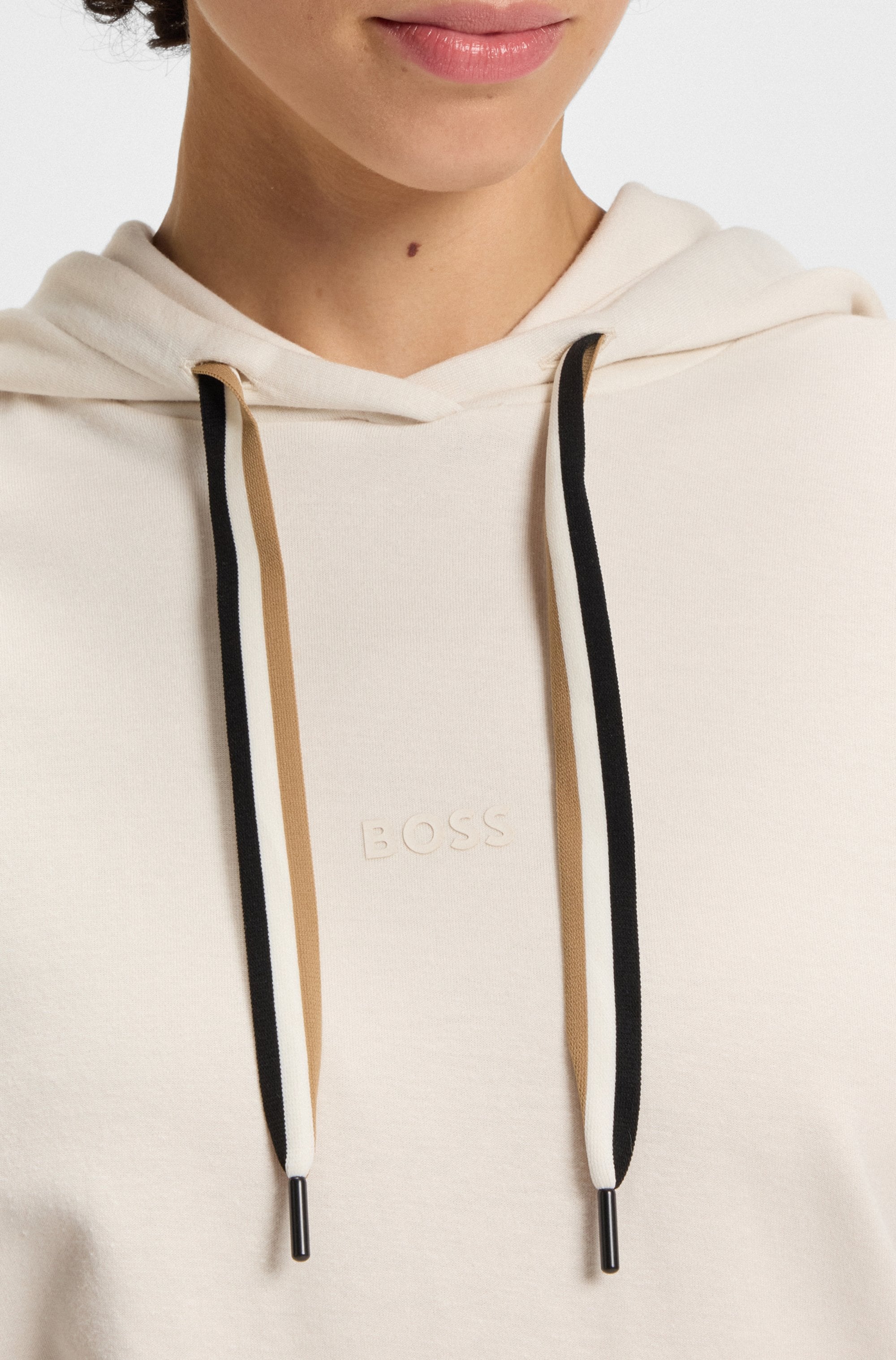 BOSS Hoodie »CP Stripe Hoodie«, mit kontrastfarbener Kordel
