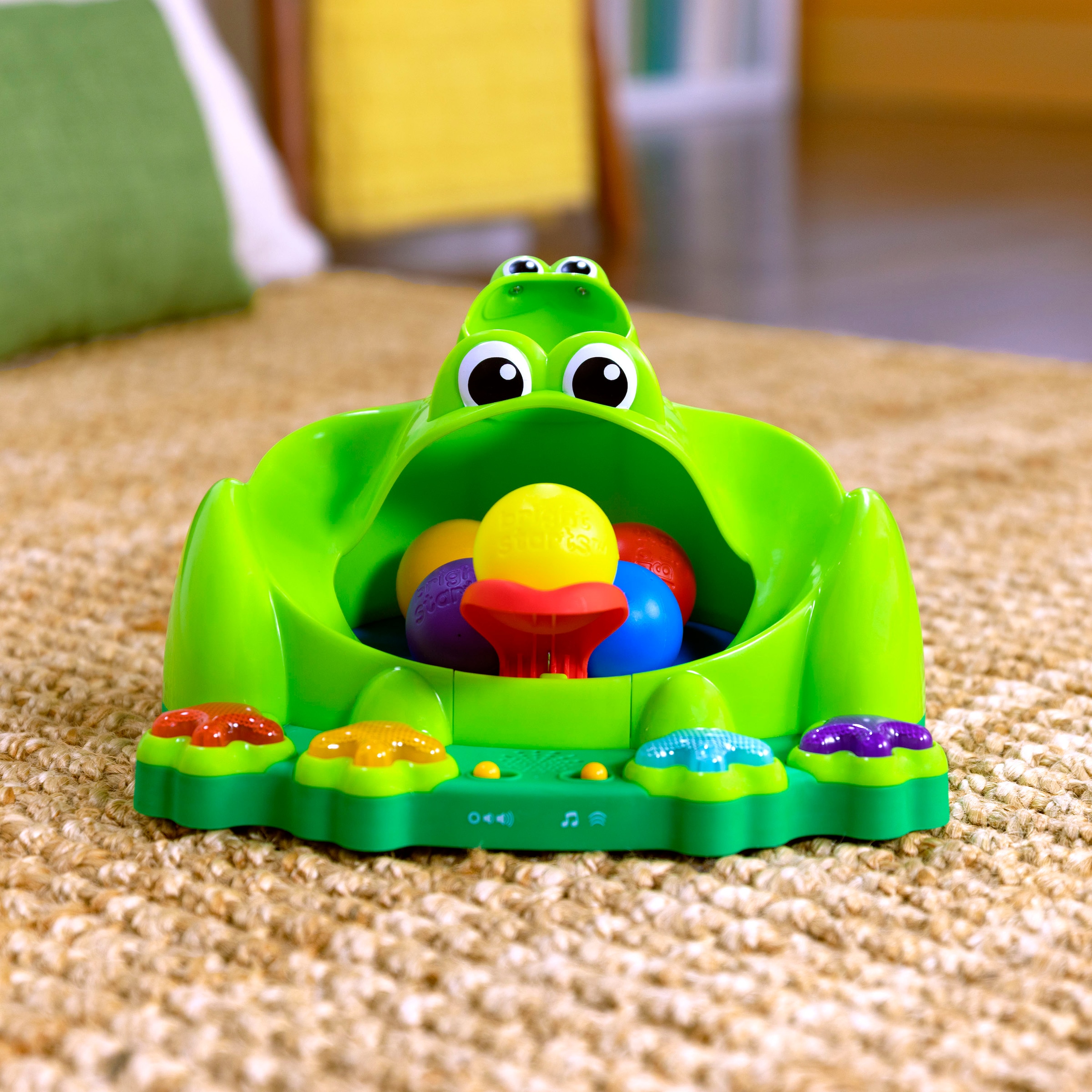 Bright Starts Jouets éducatifs »Poppin' Ball Frog Ball Play Toy« mit Licht und Sound