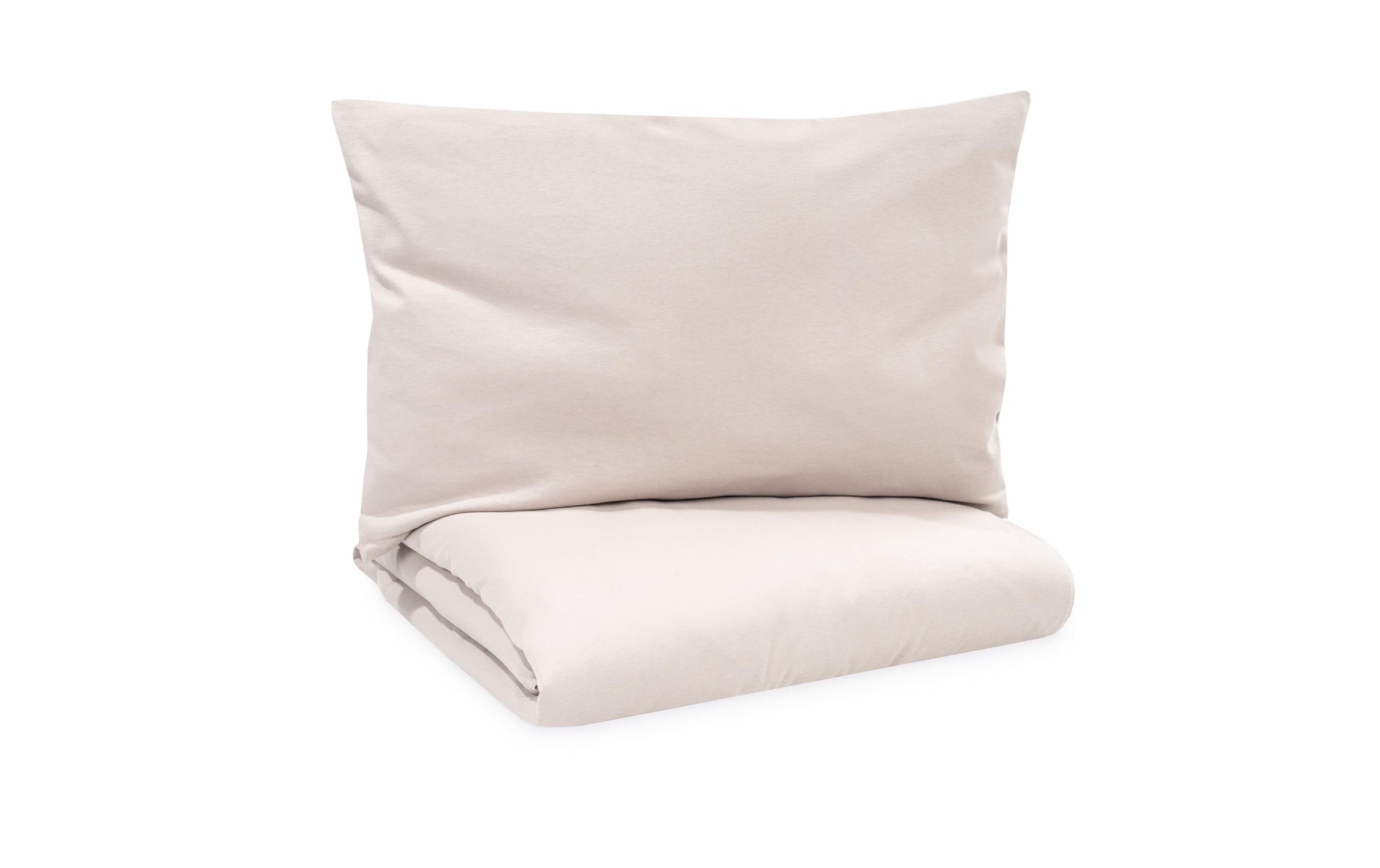 Julius Zöllner Kinderbettwäsche »Uni oatmeal 100/135+40/60 cm« 2