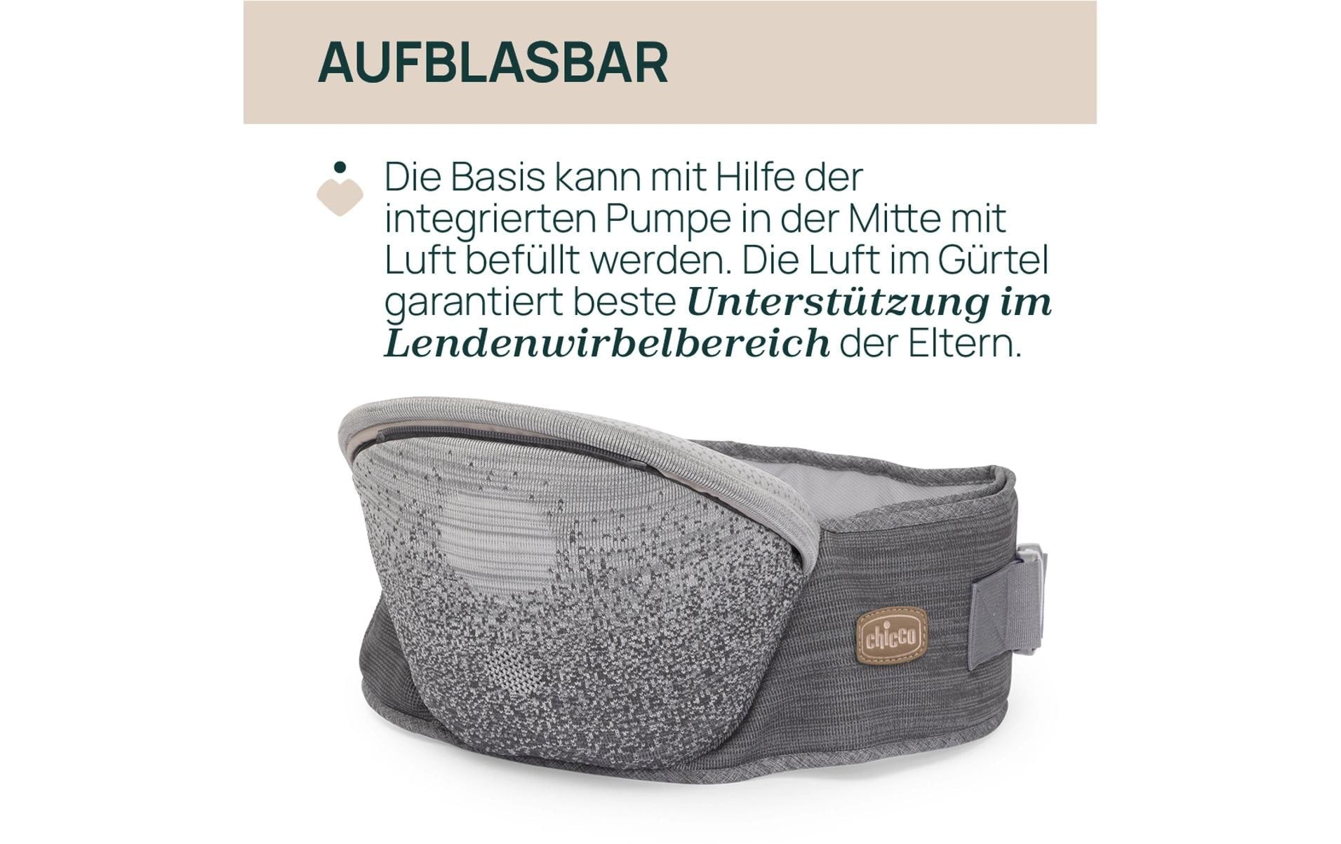 Chicco Porte-bébé »Airy Hip Fit« Ergonomische Babytrage mit integriertem Hüftsitz