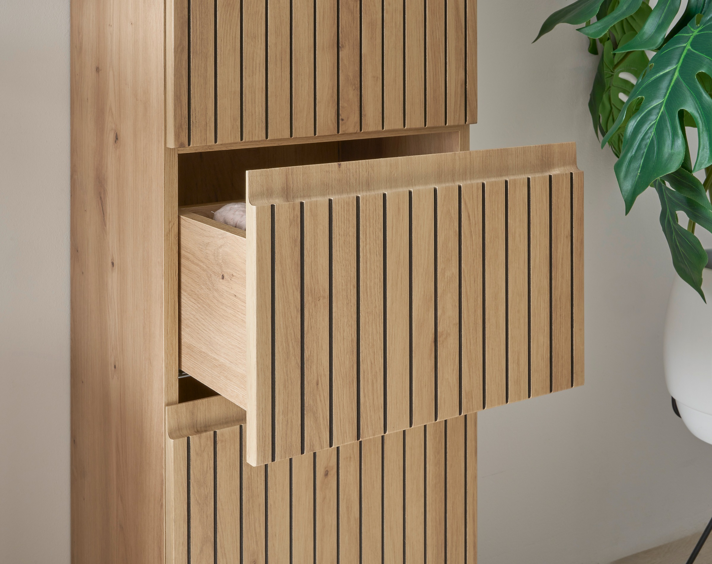 BASIC by Balculina Armoire intermédiaire »Austin« 1 cuis tlg. Largeur 40 cm, charnière porte L/R réversible, fonction soft-close