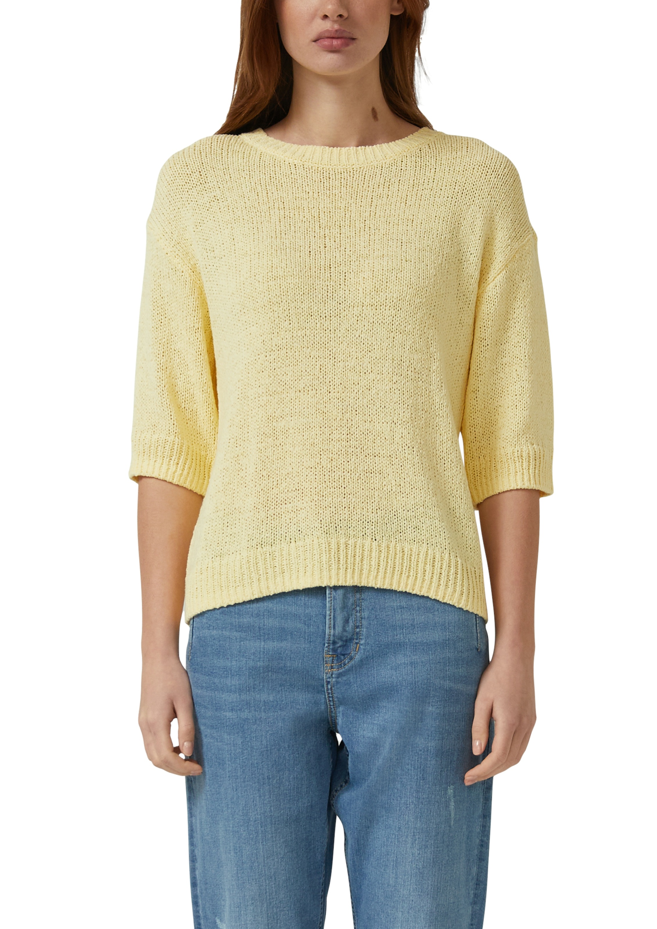 Image of s.Oliver 3/4 Arm-Pullover Strickpullover mit Rundhals