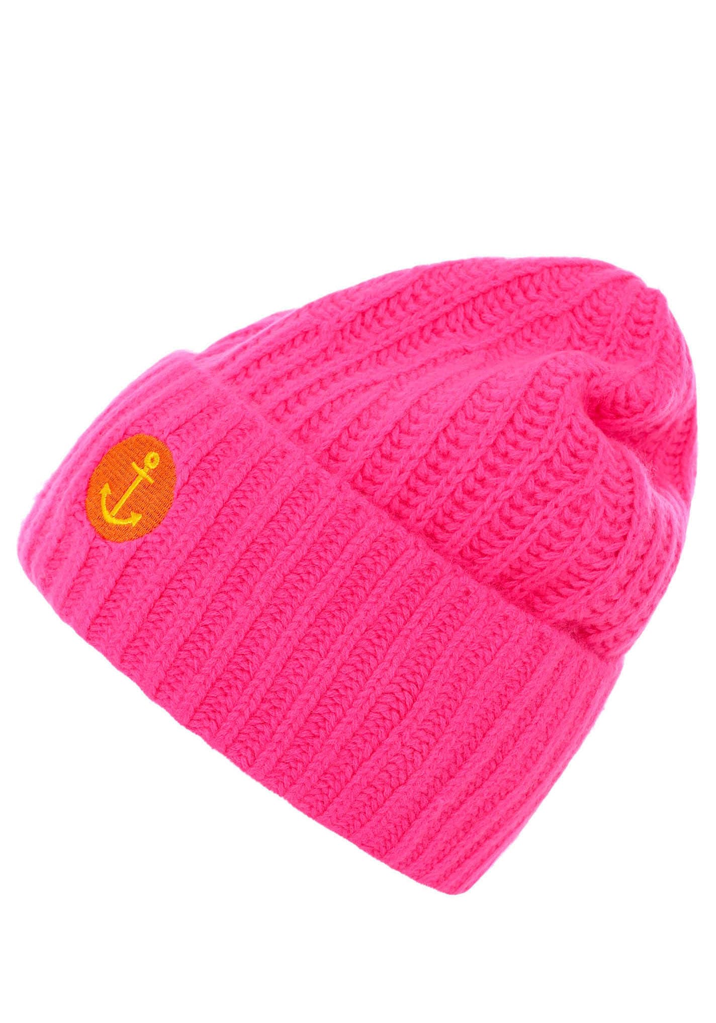 Zwillingsherz Beanie »Beanie mit Anker Stickerei«, (Packung), mit auffälligem Anker-Motiv