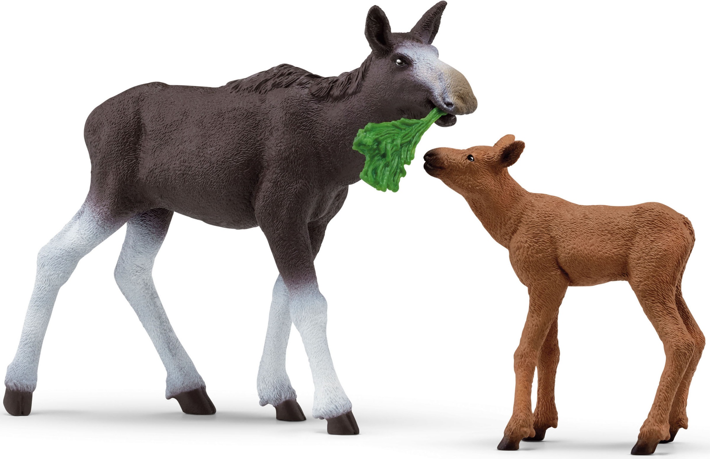 Schleich® Spielfigur »WILD LIFE, Elchkuh mit Kalb (42603)«, (Set, 2 tlg.)