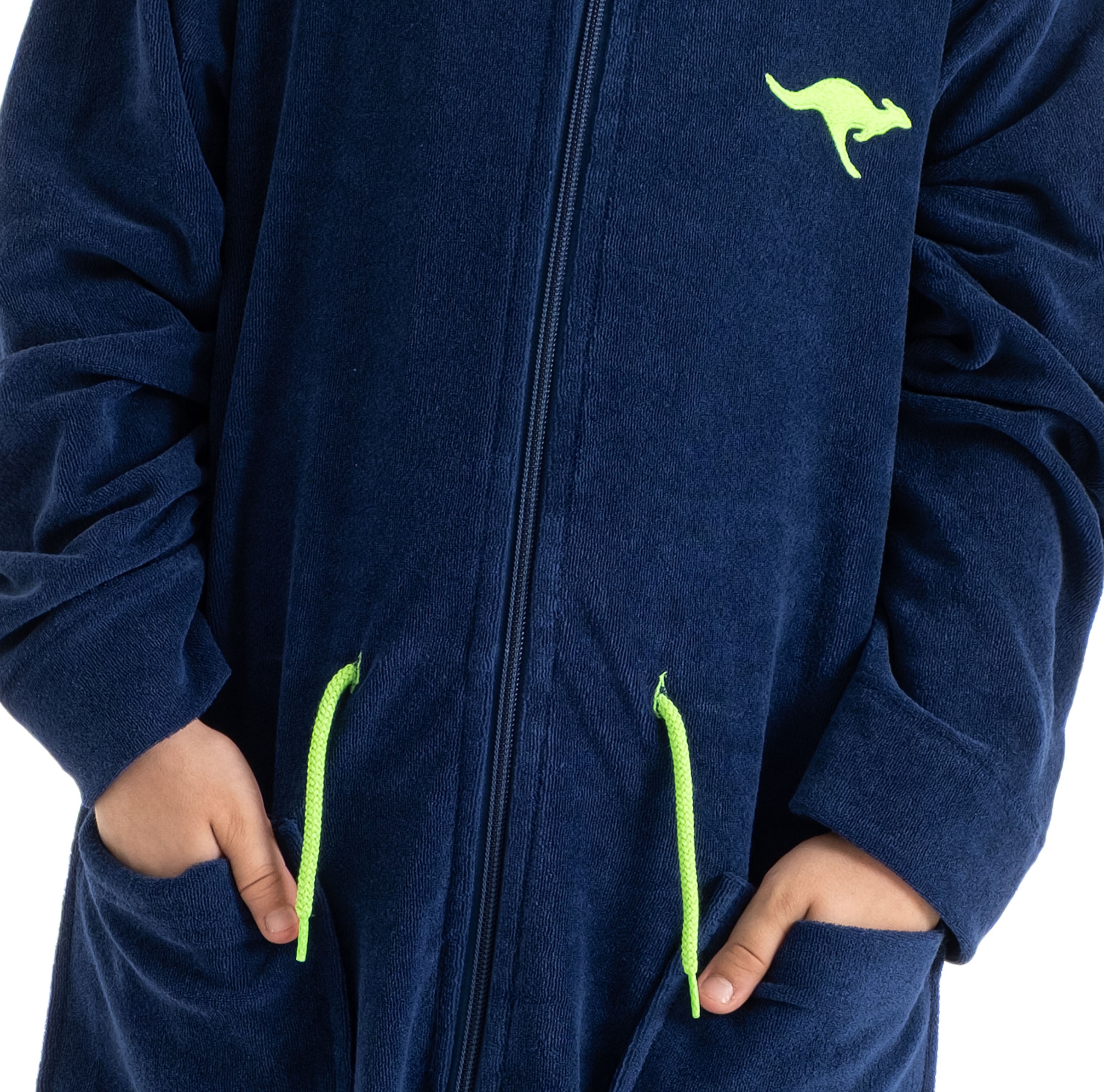 KangaROOS Peignoir de bain pour enfants »Kira, Ideal für Zuhause, Schwimmbad oder im Urlaub« 1 cuis tlg., modernen, sportliches Design, leuchtenden Akzenten