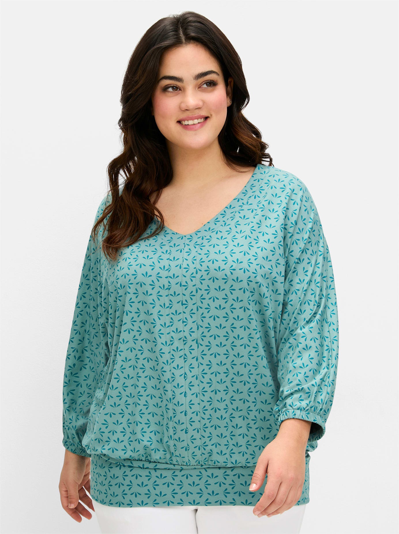 Sheego 3/4-Arm-Shirt »3/4-Arm-Shirt«, (1 tlg.)