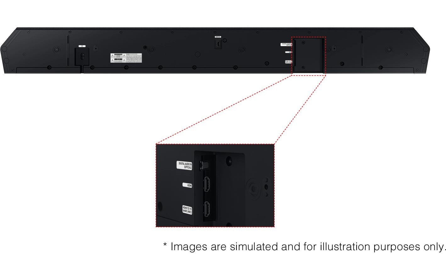 Samsung Barre de son »HW-Q700D« 3.1.2 ( ) Verbindungsart: Bluetooth, HDMI, Toslink, WLAN (Wi-Fi)