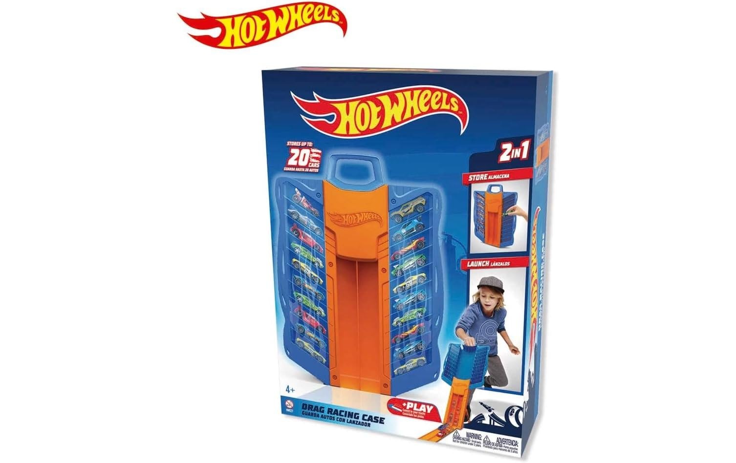 Hot Wheels Spielzeug-Auto »Action Cars 2-in-1 Multi Drag Race Car Case«