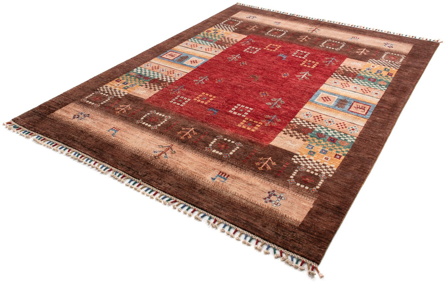 Image of morgenland Orientteppich »Ziegler - 231 x 172 cm - braun«, rechteckig, 6 mm Höhe, Wohnzimmer, Handgeknüpft, Einzelstück mit Zertifikat bei Ackermann Versand Schweiz