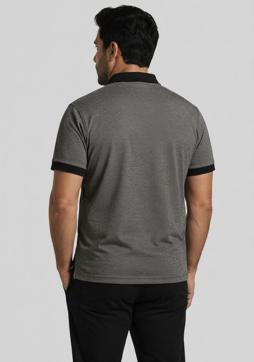 Man's World Plus Poloshirt »auch in Grosse Grössen bis Gr. 7XL Ärmel-Fit« Regular Fit, Kurzarm, mit Seitenschlitzen, gemustert